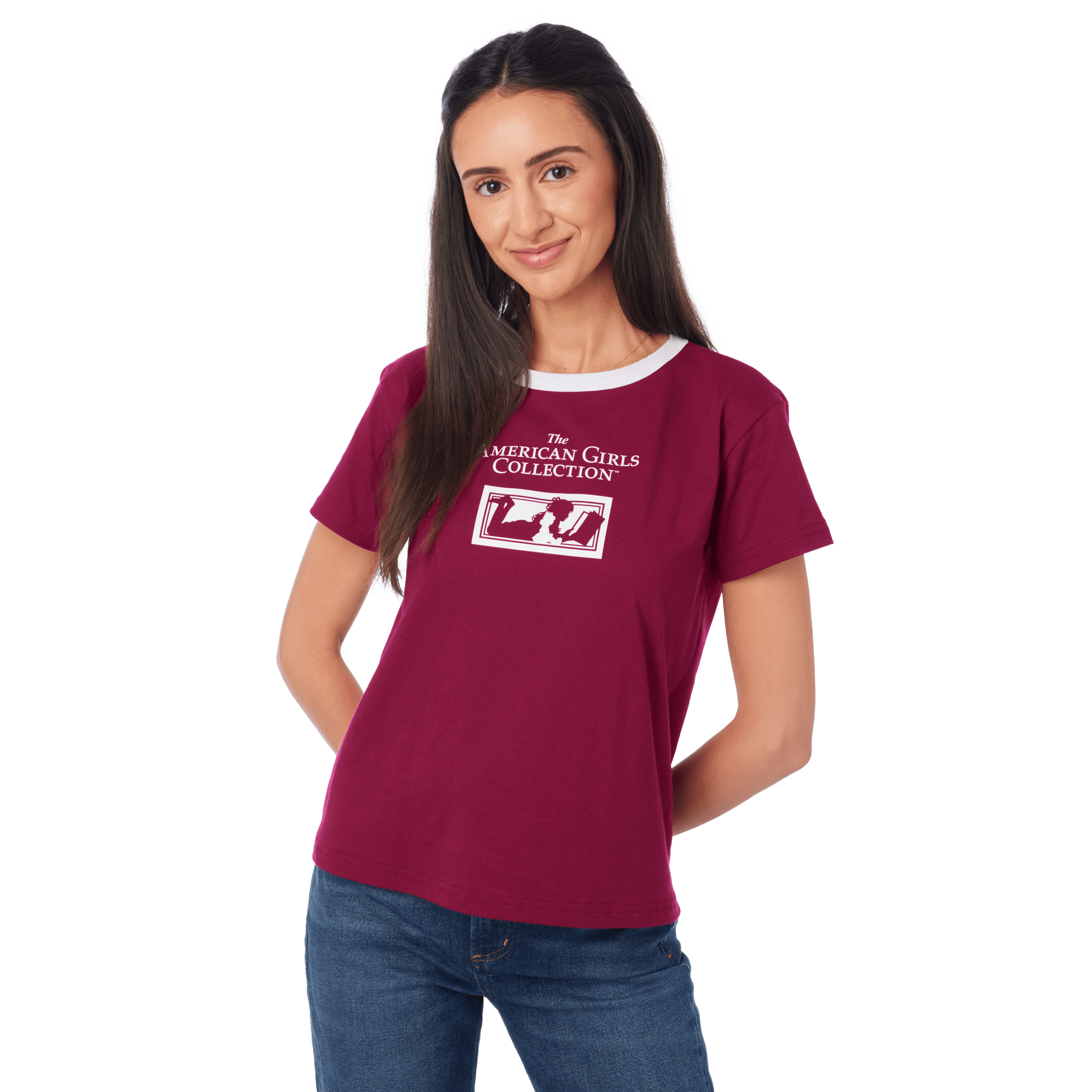 American Girls Collection™ Vintage Logo Ringer Tee for Adults