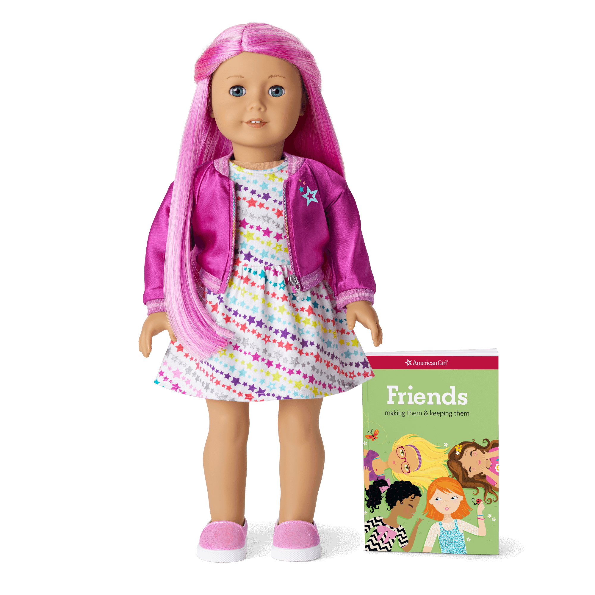 Truly Me Doll #87 with Magenta Hair & Star Outfit – 18" Collectible Doll