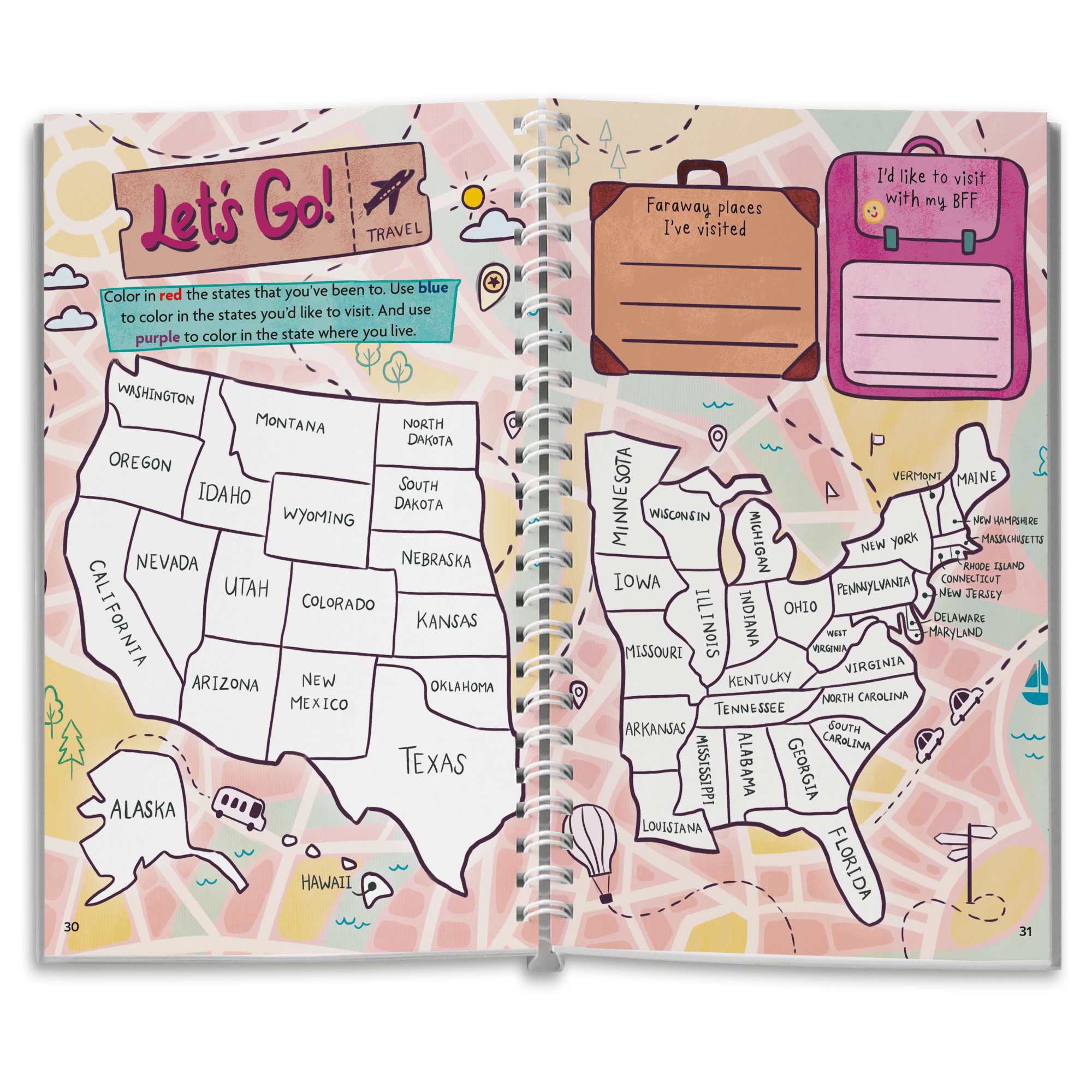 Friendship Journal for Kids - All About Me & BFF Activity Book