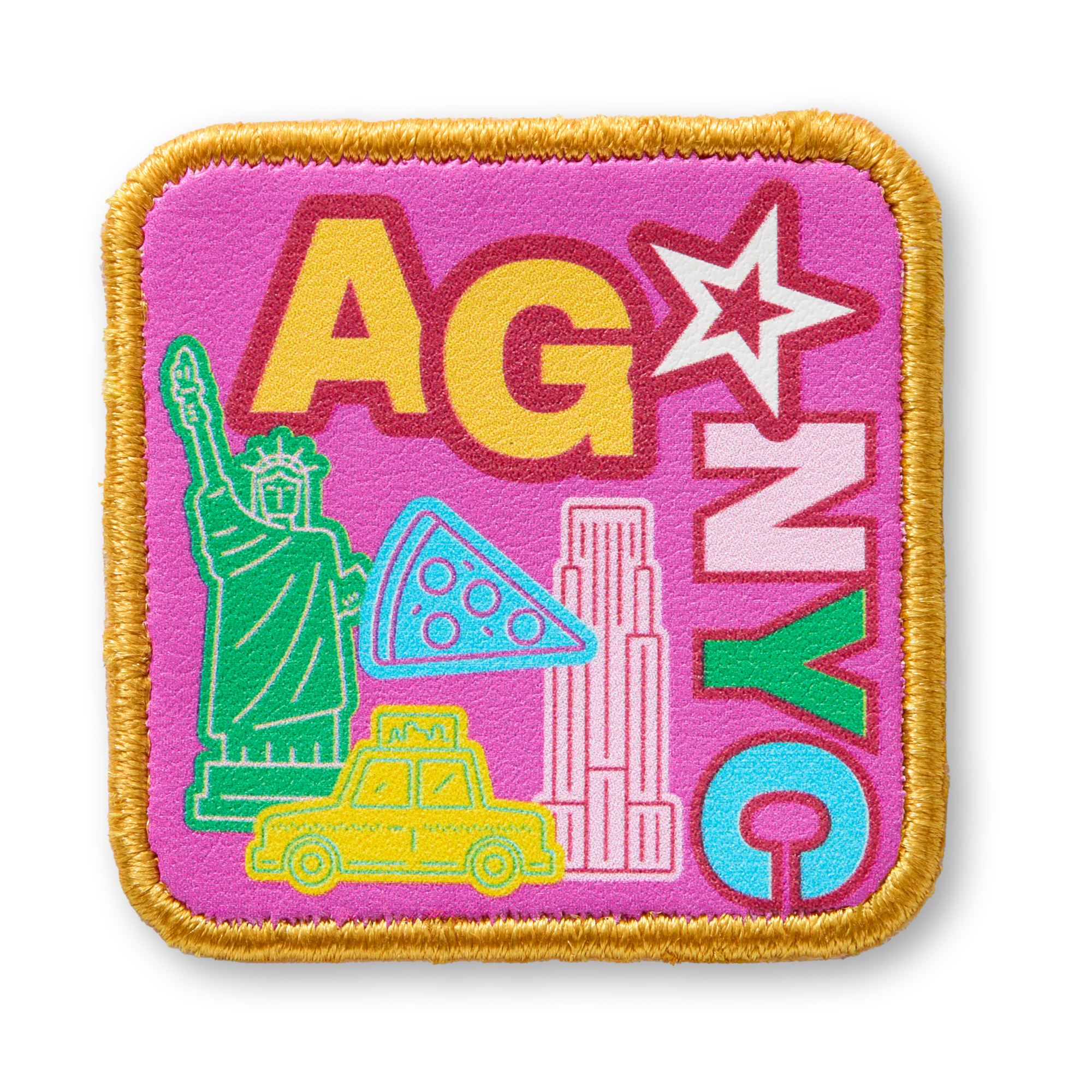 AG™ New York Embroidered Stick-On Patch for Doll Accessories