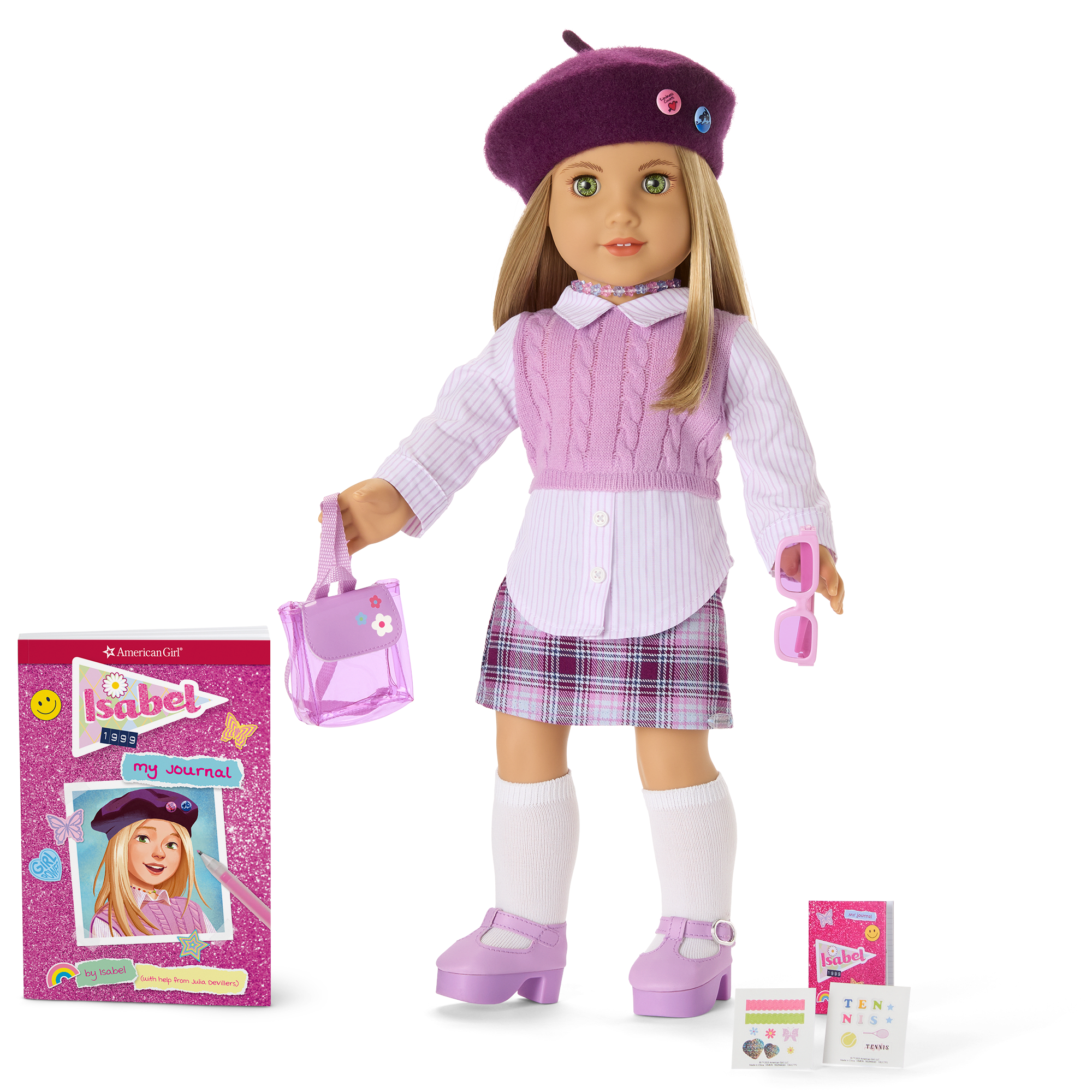 Isabel Hoffman 18-inch Doll Set with Journal & 90s Accessories