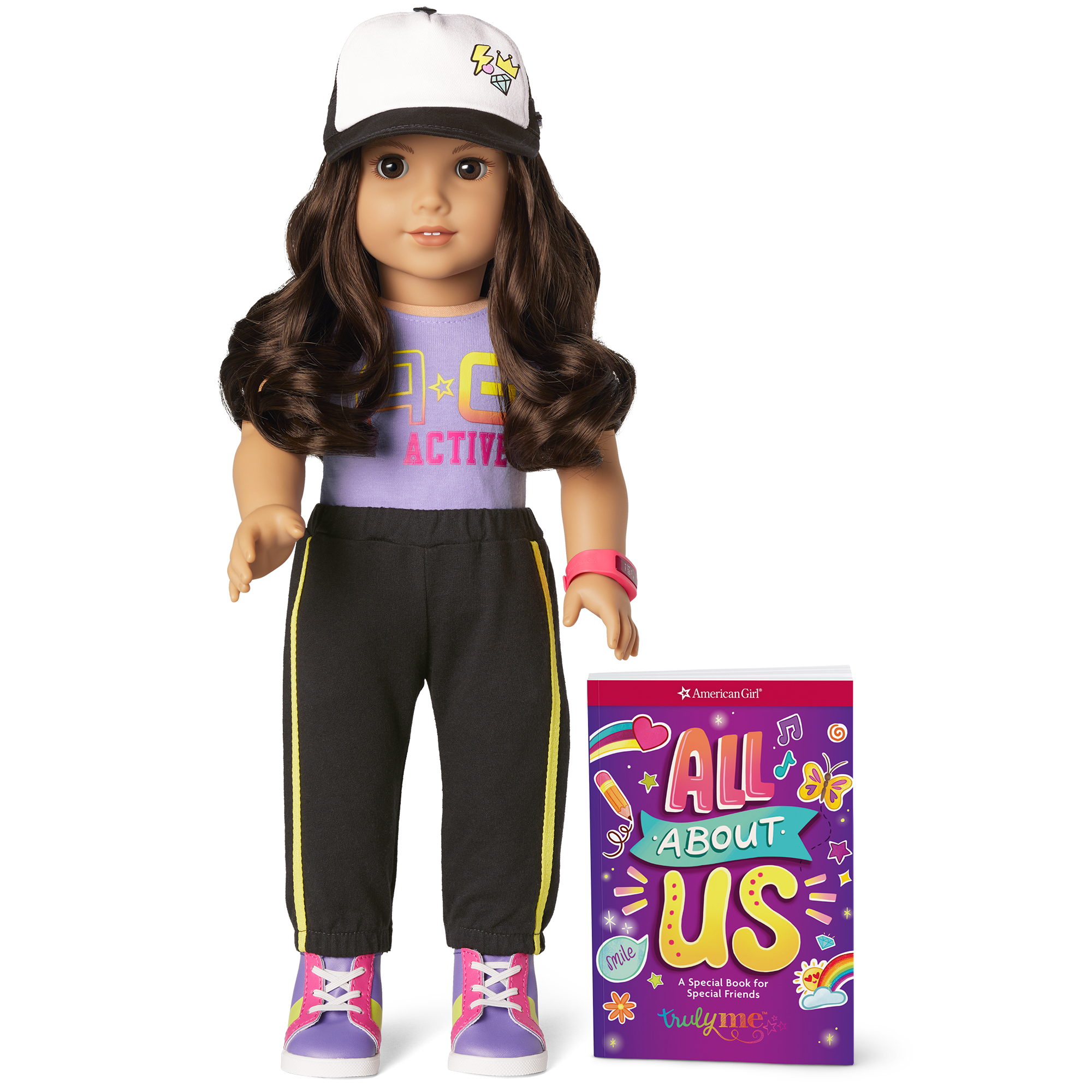American Girl Truly Me 18" Doll #121 with Sporty Outfit & Accessories