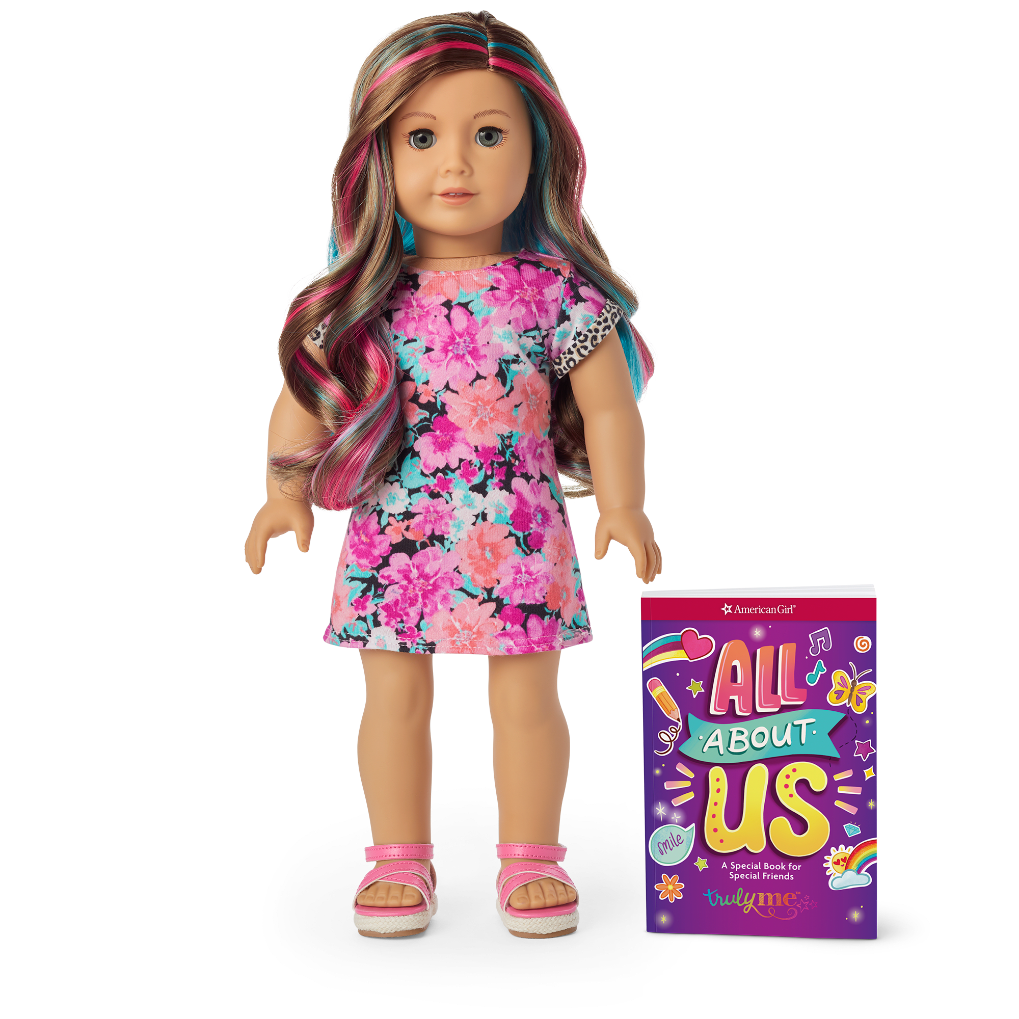 Truly Me™ 18" Doll with Wavy Caramel Hair & Gray Eyes