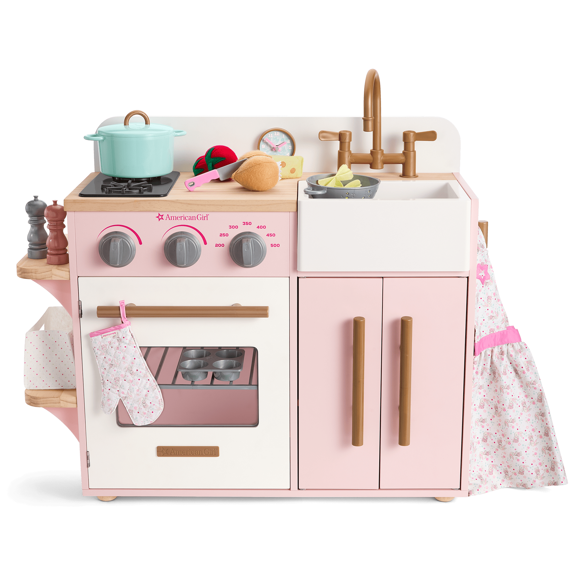 Bitty Baby's Wooden Play Kitchen with Accessories for Toddlers