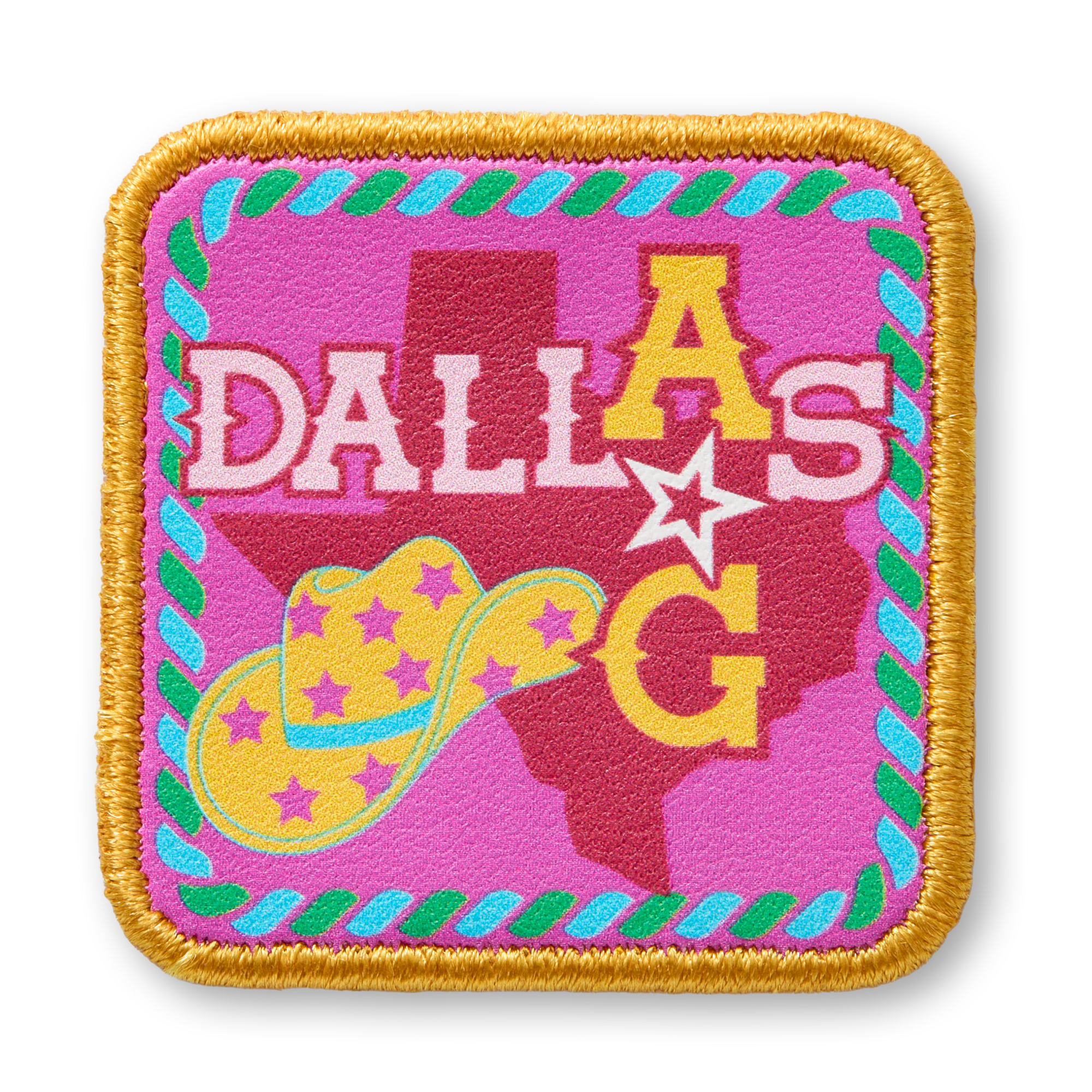 AG™ Dallas Embroidered Stick-On Patch for Doll Carriers & Backpacks