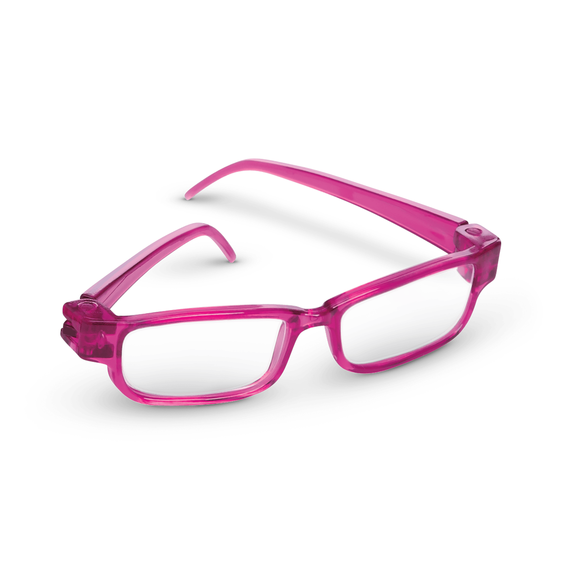 Raspberry-Colored Doll Glasses for 18" Dolls with Case