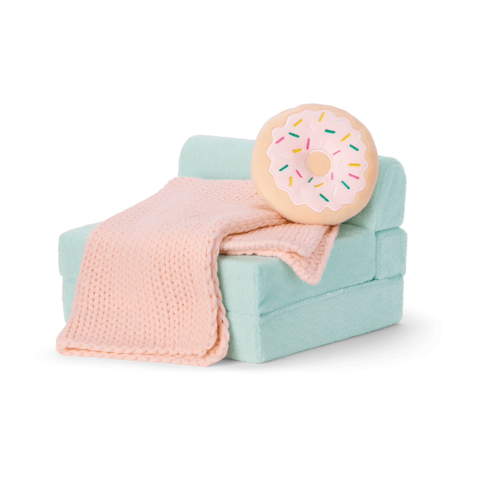 18-Inch Doll Sleepover Set with Donut Pillow & Pajamas