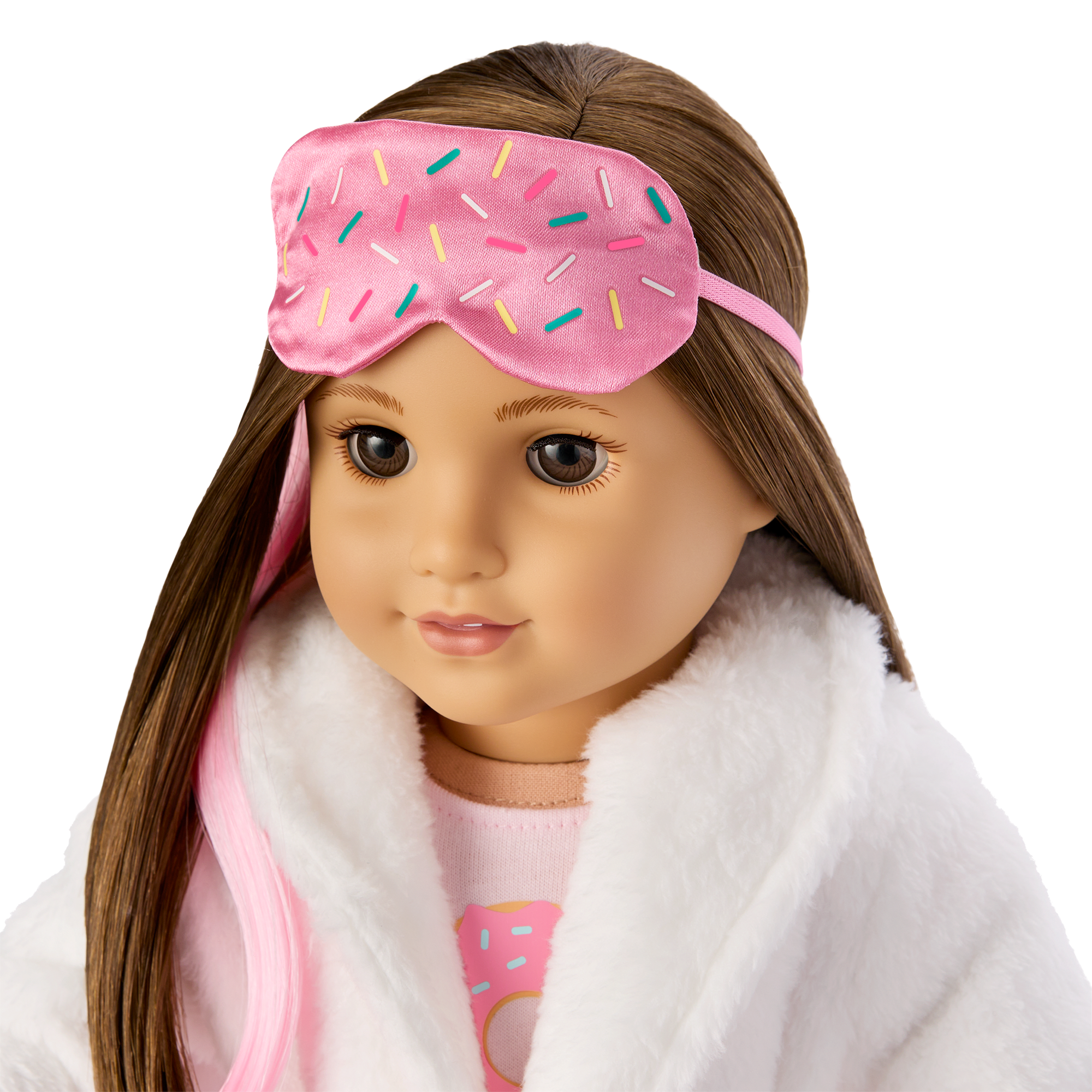18-Inch Doll Sleepover Set with Donut Pillow & Pajamas