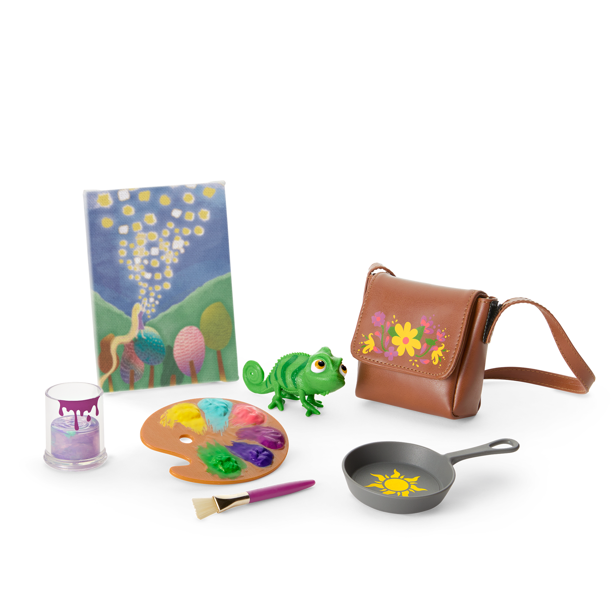 American Girl Disney Rapunzel Doll Painting Set with Pascal & Accessories