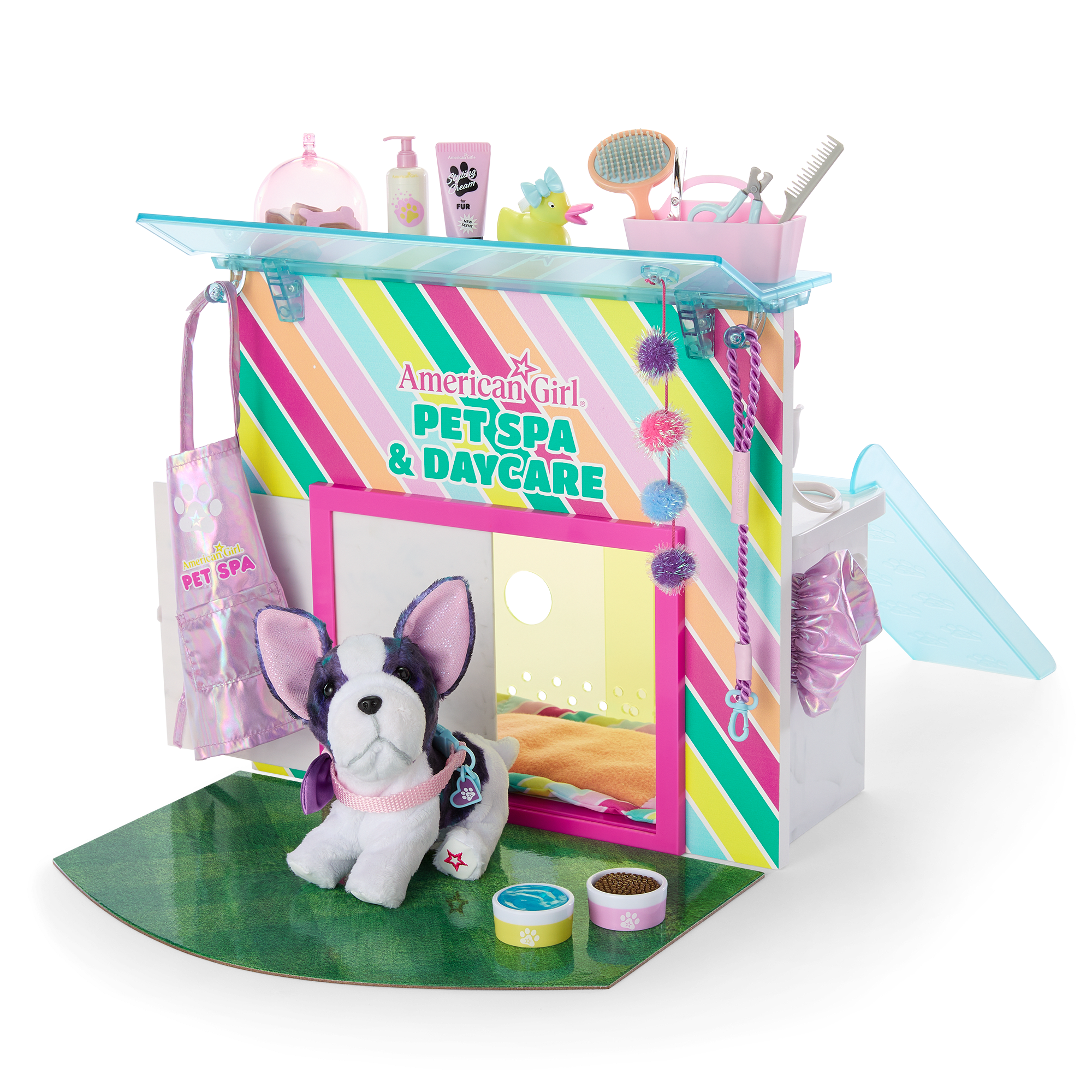 American Girl Pet Spa & Daycare Playset with Exclusive Bulldog Toy