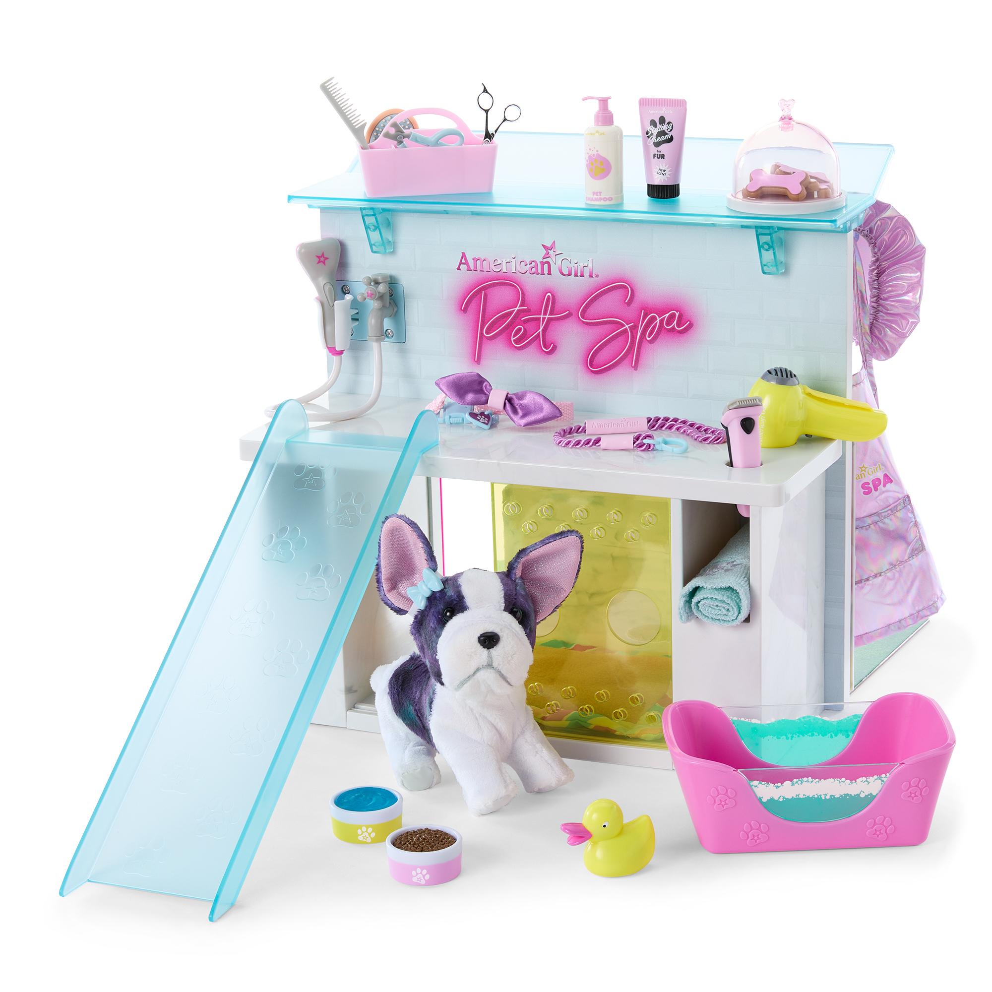 American Girl Pet Spa & Daycare Playset with Exclusive Bulldog Toy