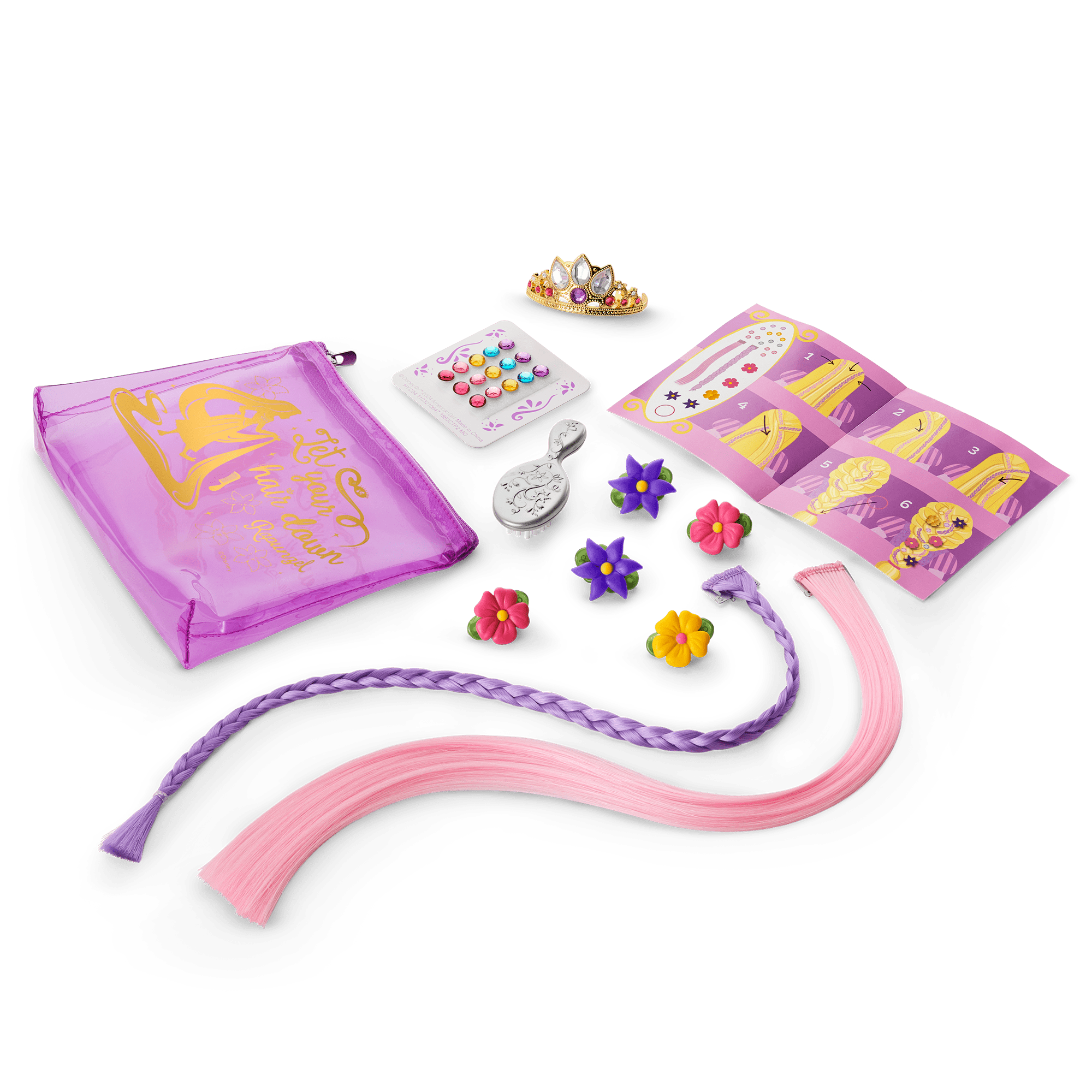 American Girl Disney Rapunzel Hair Accessories Set for 18" Dolls