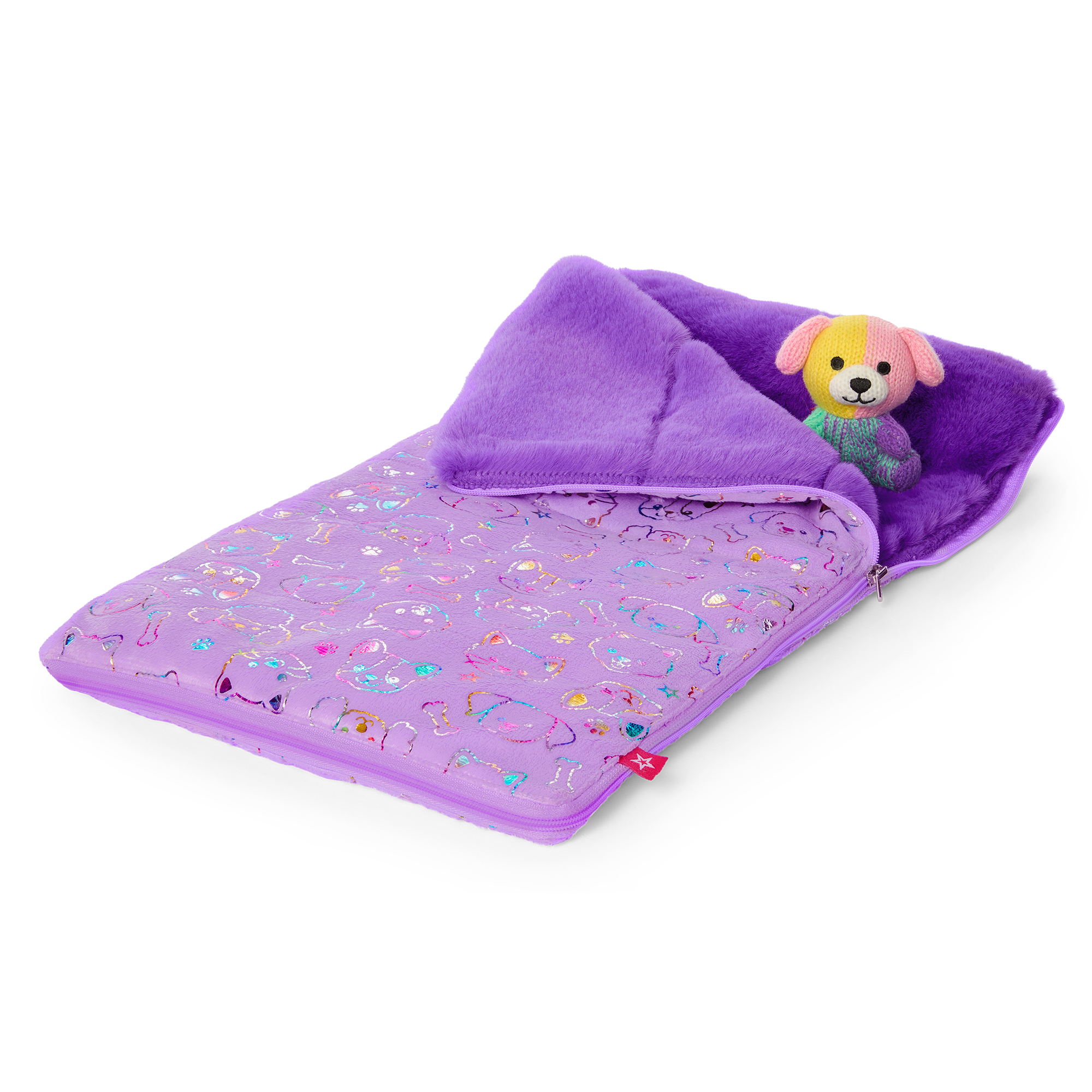 Summer’s™ 18-inch Doll Sleeping Bag & Stuffed Dog Playset