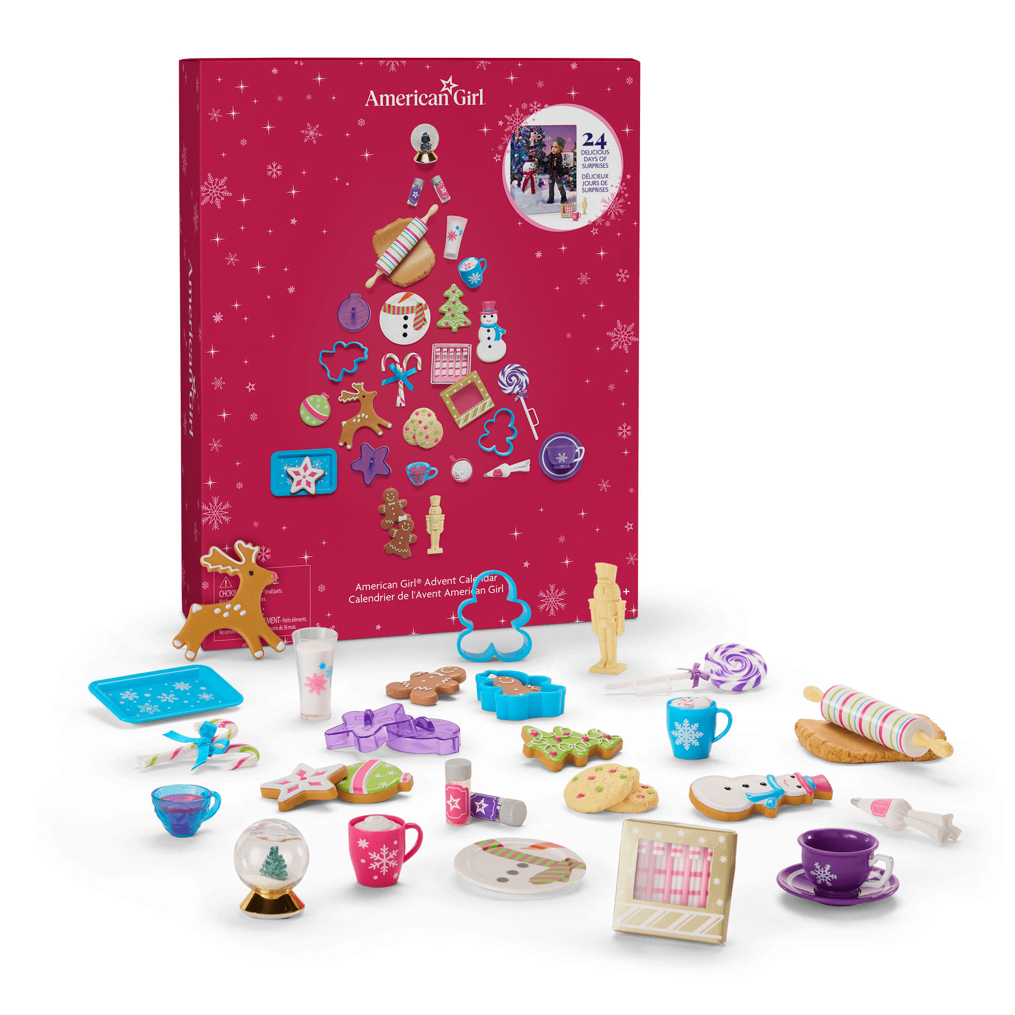 American Girl Doll Advent Calendar with 24 Holiday Treats & Accessories