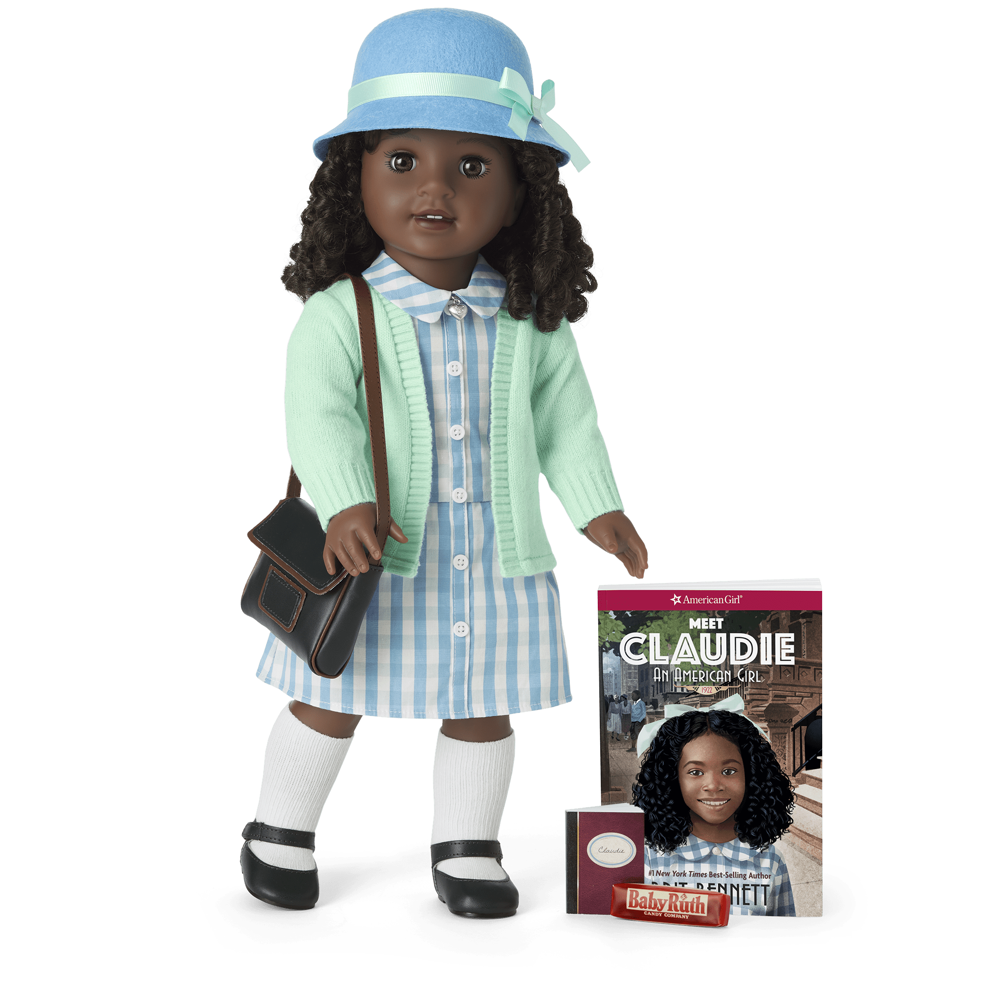 Claudie Wells 18" Historical Doll with Book & 1920s Accessories
