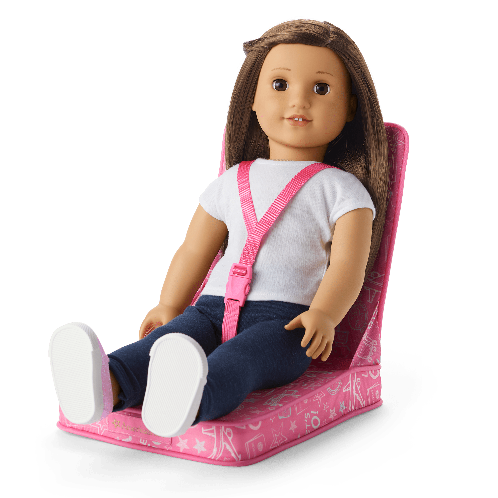 Doll Travel Seat with Buckles for Suitcase Attachment – TM D