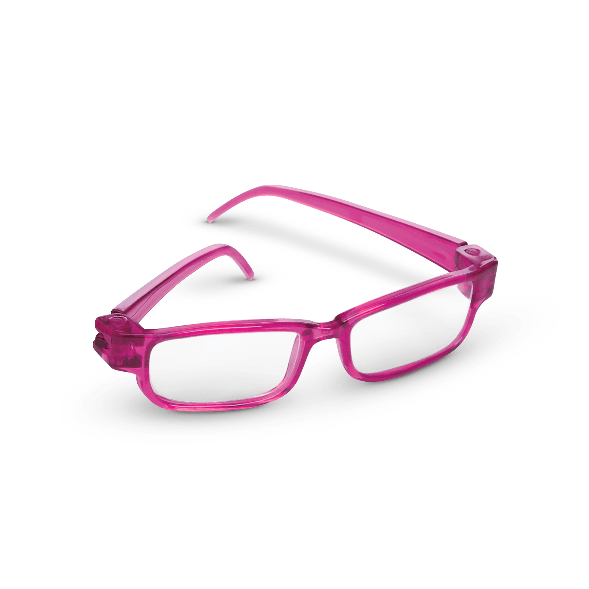 Raspberry-Colored Doll Glasses for 18" Dolls with Case
