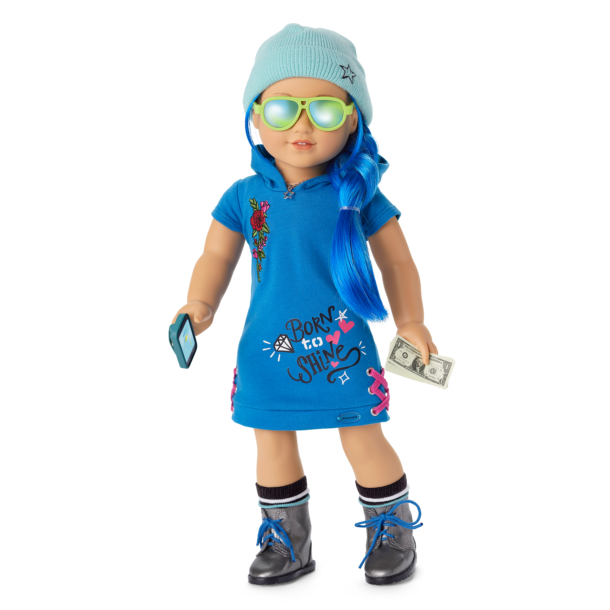 American Girl Truly Me Doll #90 with Skater Dress & Stylish Accessories