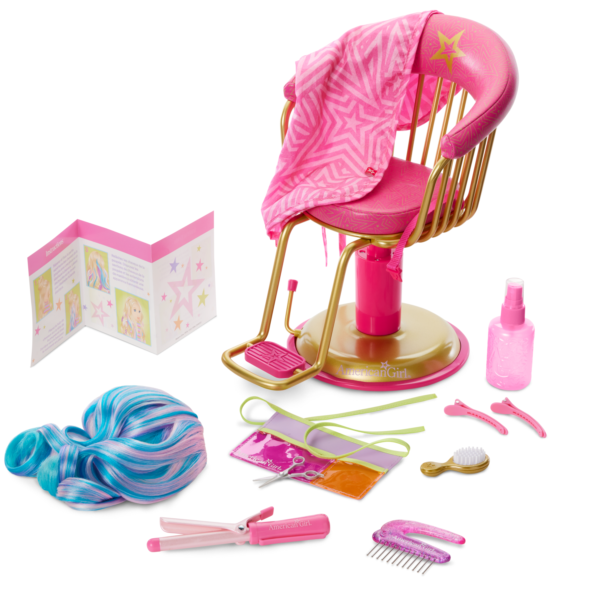 Truly Me™ Doll Salon Chair & Styling Set for 18-inch Dolls