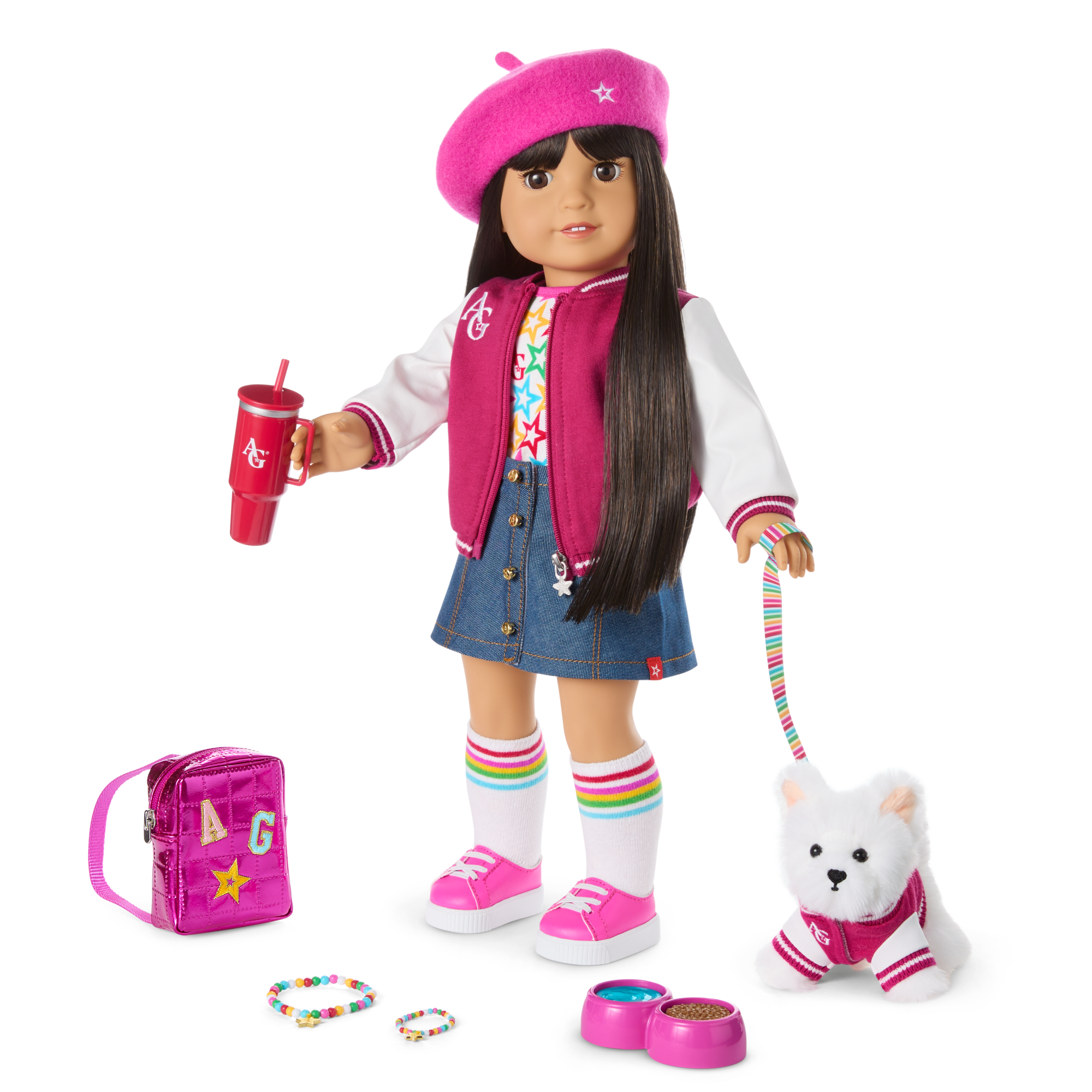 American Girl Truly Me 18-Inch Doll #130 with Star Squad Bundle