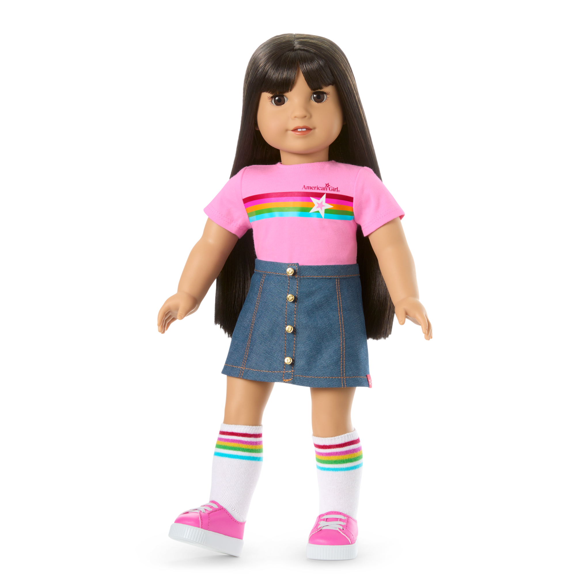 American Girl Truly Me 18-Inch Doll #130 with Star Squad Bundle