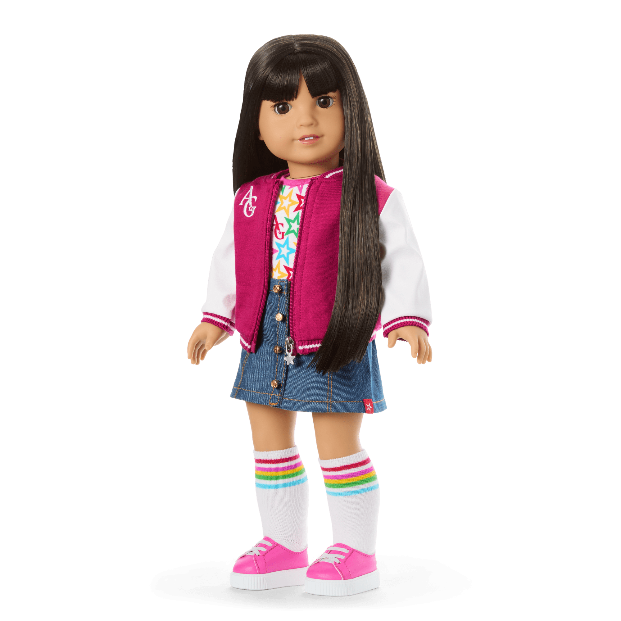 American Girl Truly Me 18-Inch Doll #130 with Star Squad Bundle