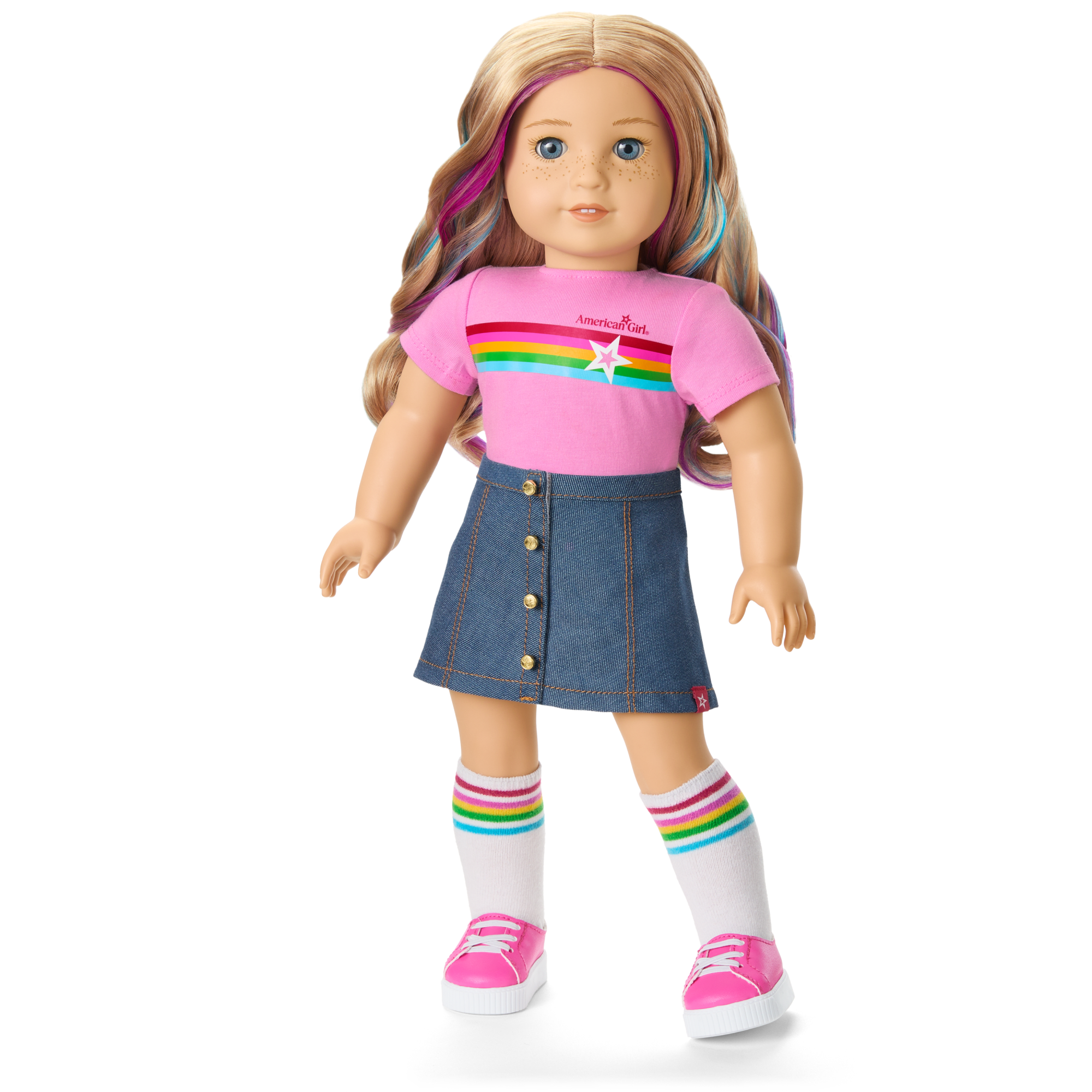 American Girl Truly Me Doll #110 with Star Squad Bundle & Puppy