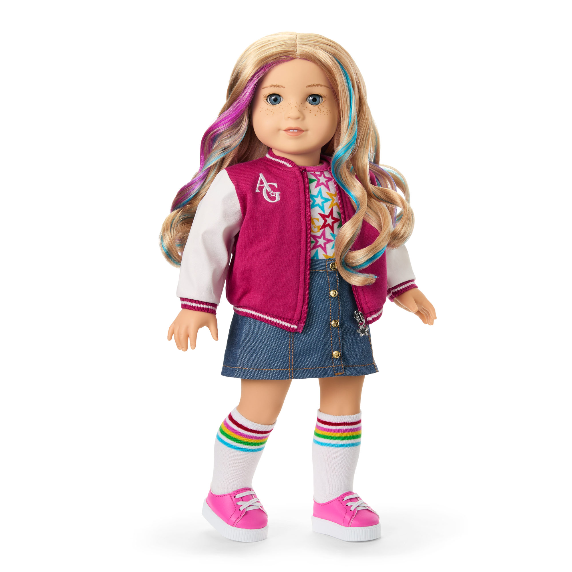 American Girl Truly Me Doll #110 with Star Squad Bundle & Puppy