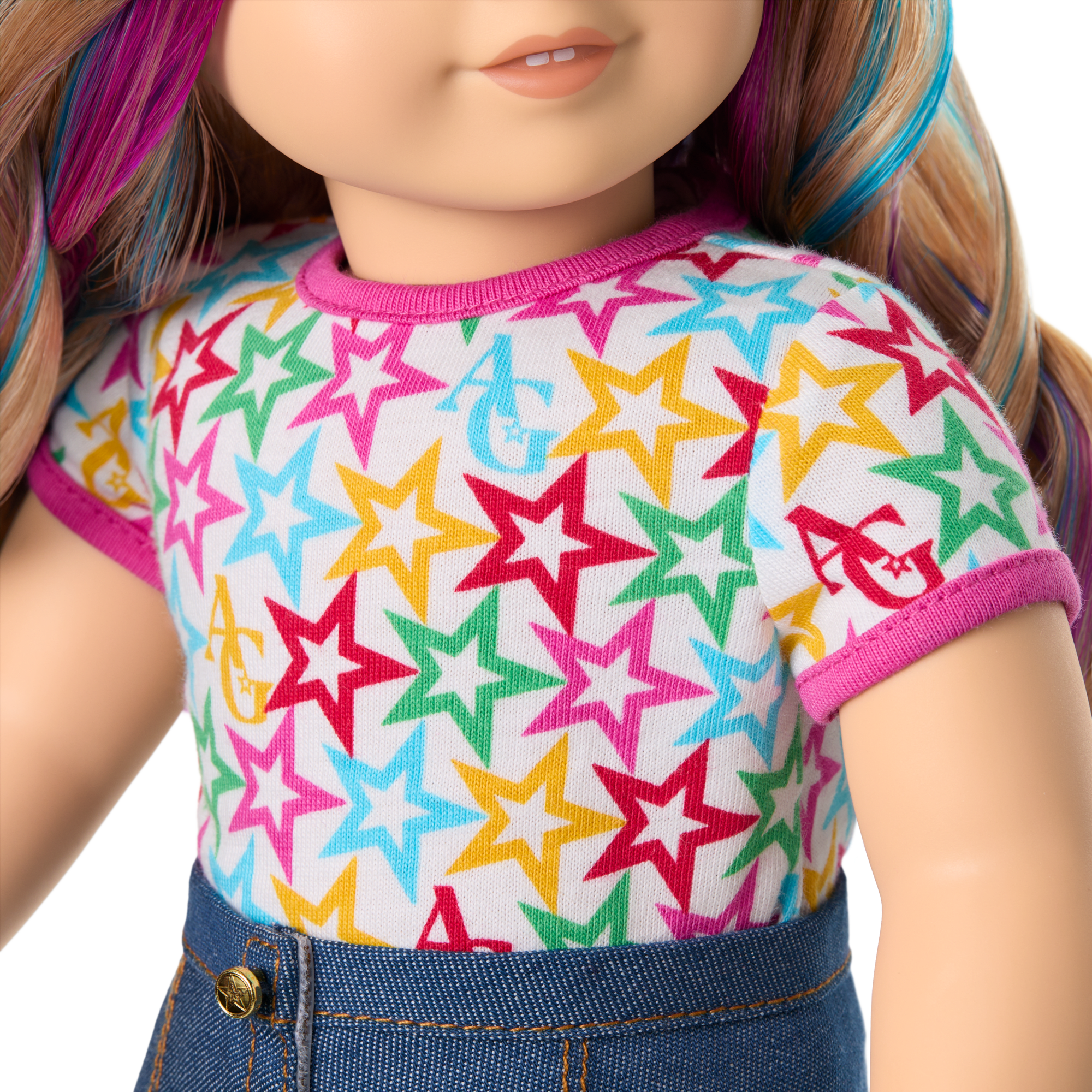 American Girl Truly Me Doll #110 with Star Squad Bundle & Puppy