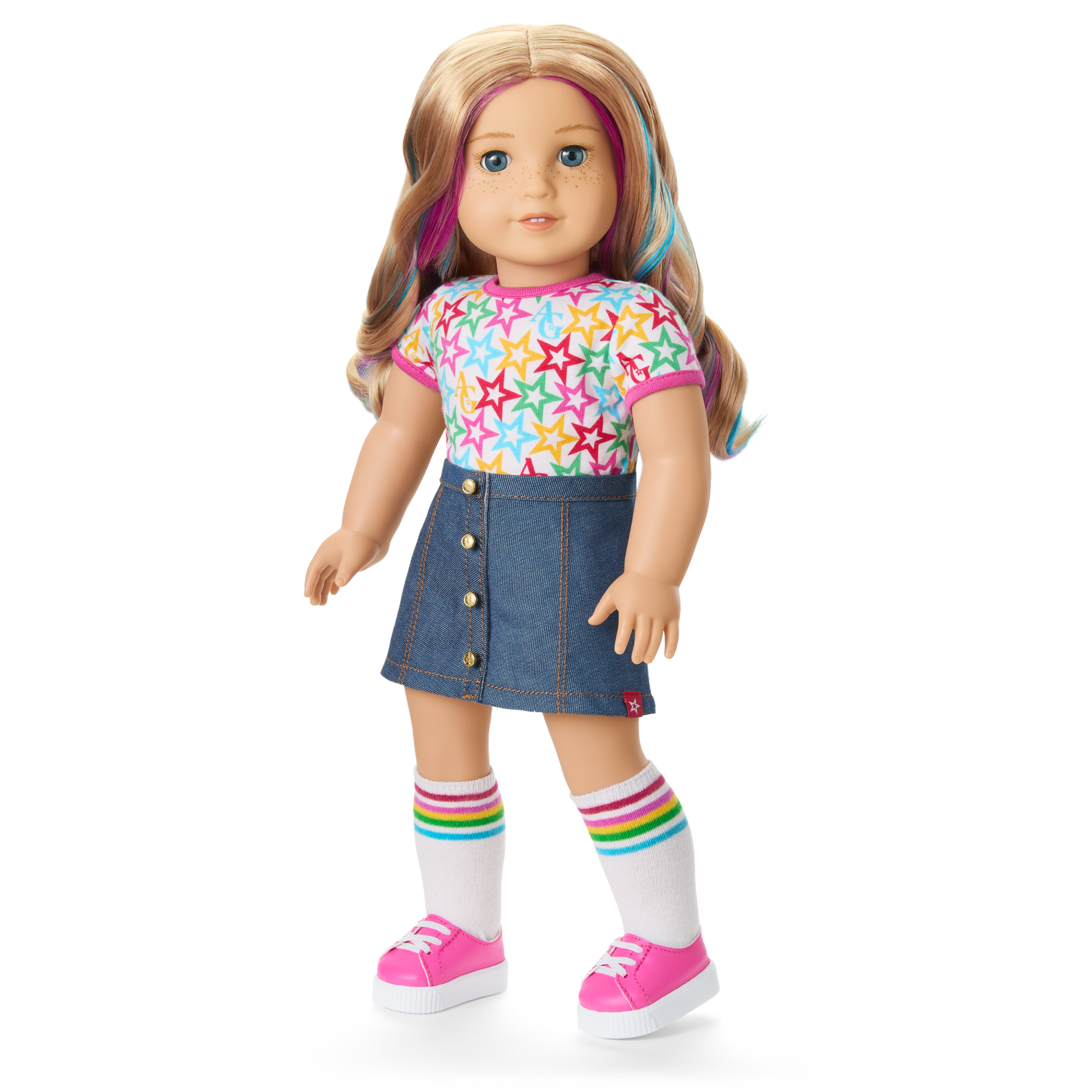 American Girl Truly Me Doll #110 with Star Squad Bundle & Puppy