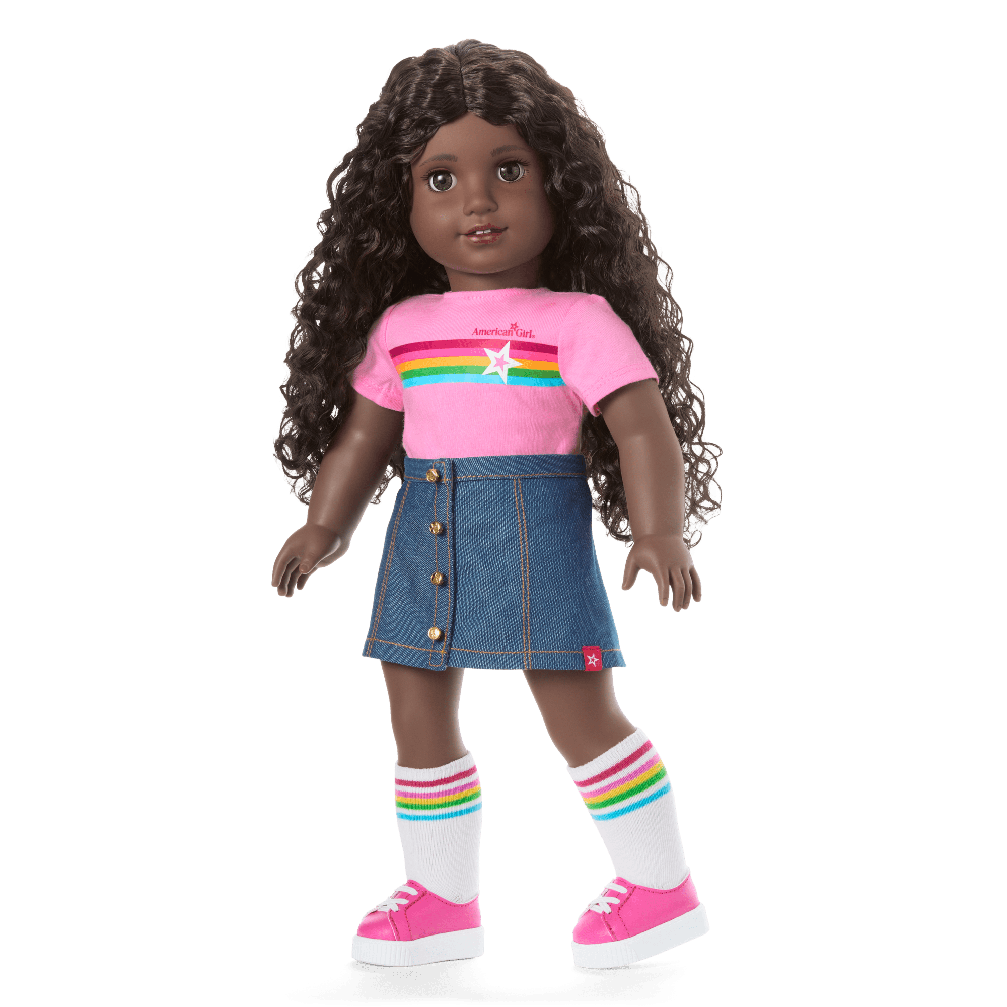 American Girl Truly Me Doll #127 with Puppy & Backpack Bundle