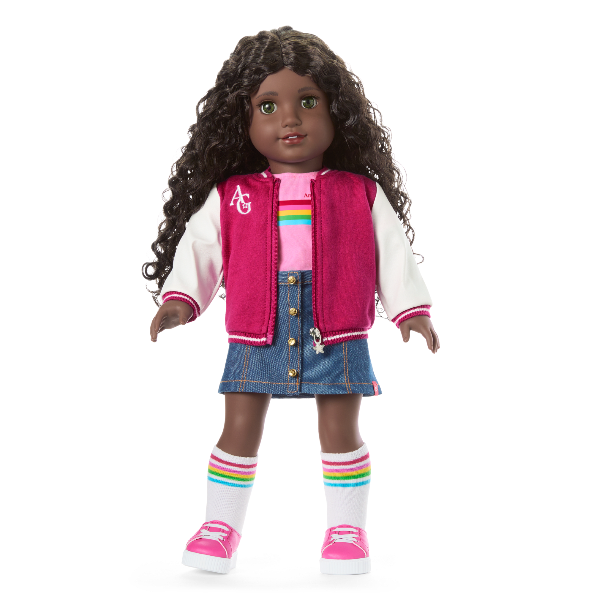 American Girl Truly Me Doll #127 with Puppy & Backpack Bundle