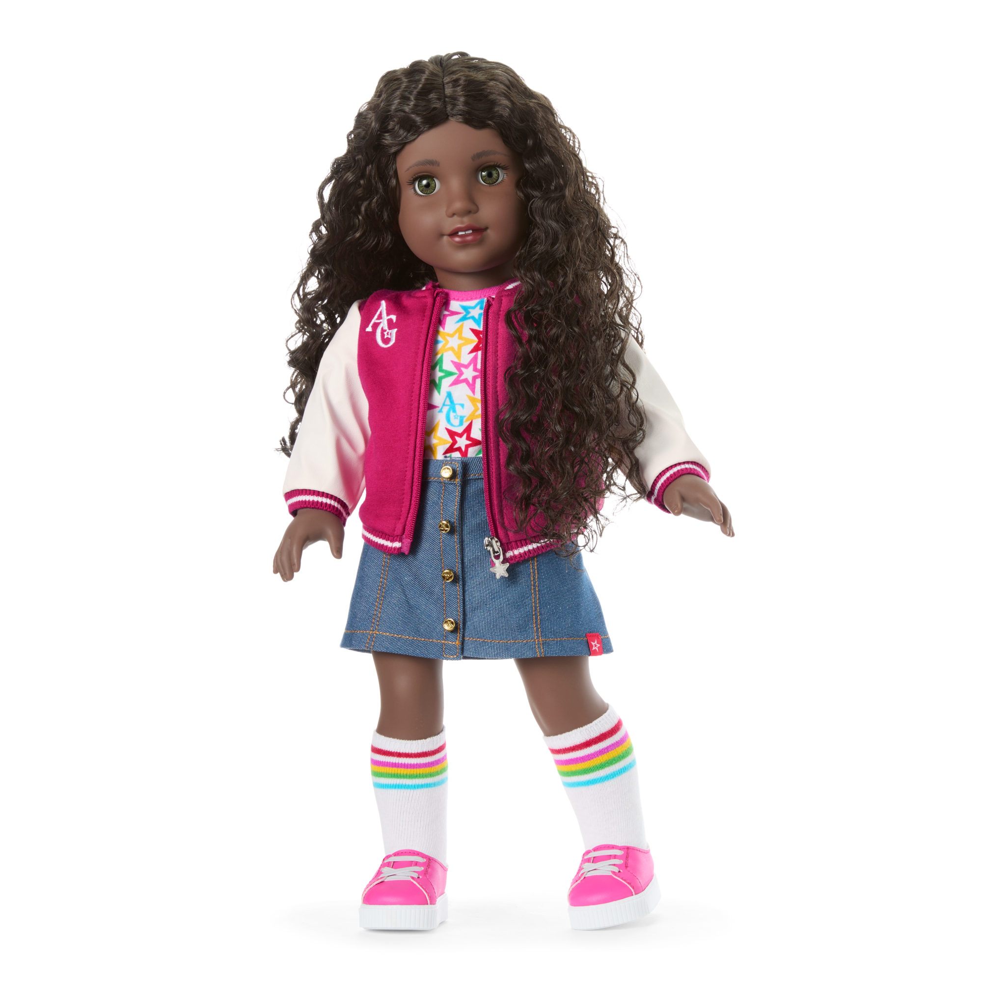 American Girl Truly Me Doll #127 with Puppy & Backpack Bundle