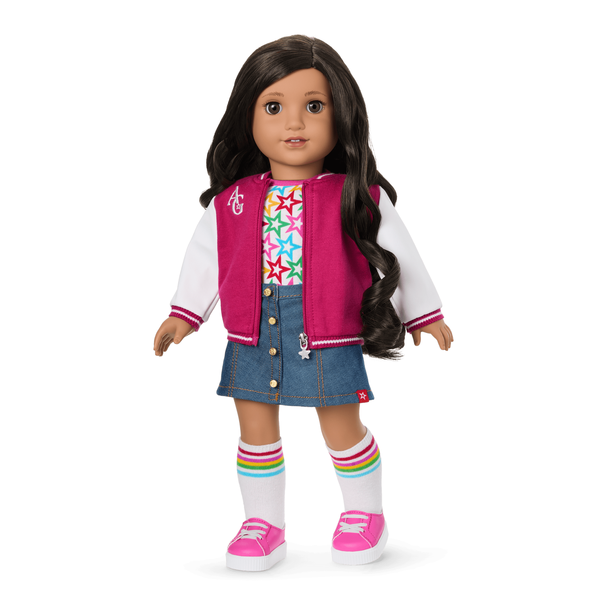 American Girl Truly Me Doll #108 with Puppy & Star Squad Bundle