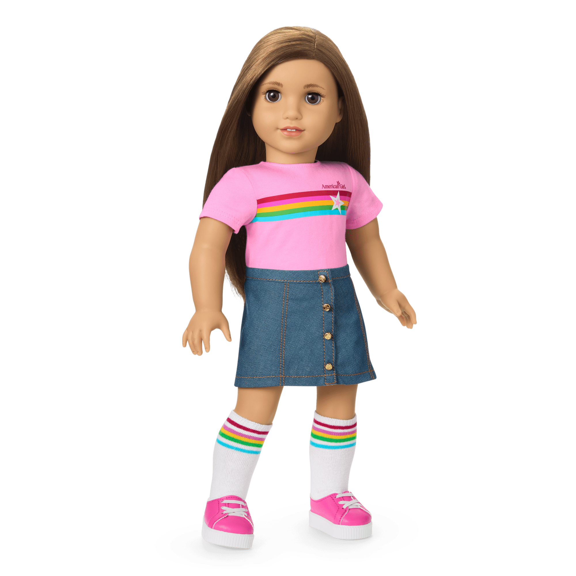 American Girl Truly Me Doll #107 with Puppy & Backpack Bundle