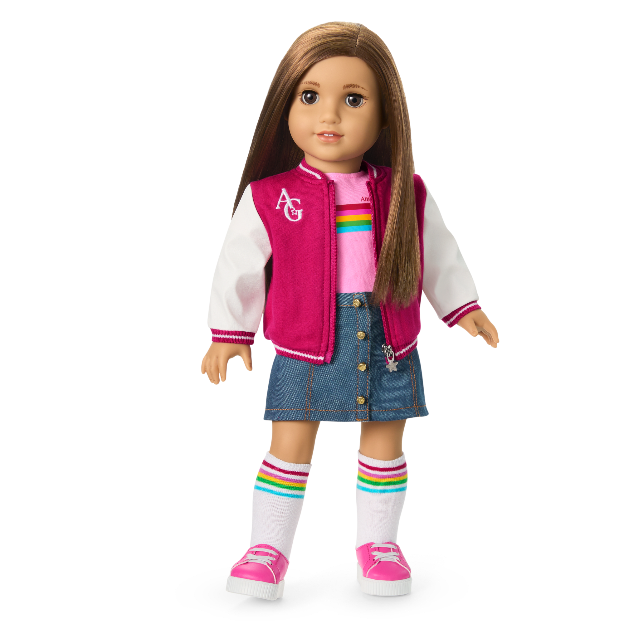 American Girl Truly Me Doll #107 with Puppy & Backpack Bundle