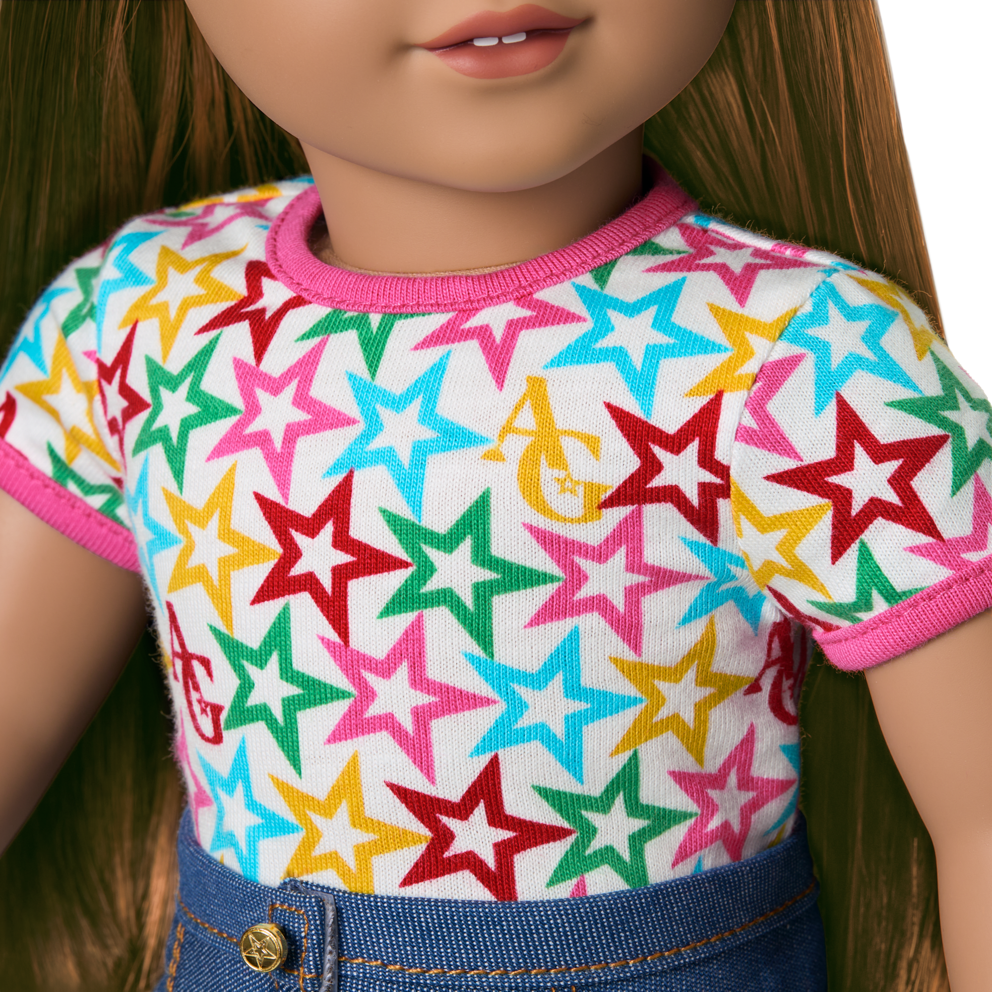American Girl Truly Me Doll #122 with Star Squad Outfit & Puppy Bundle