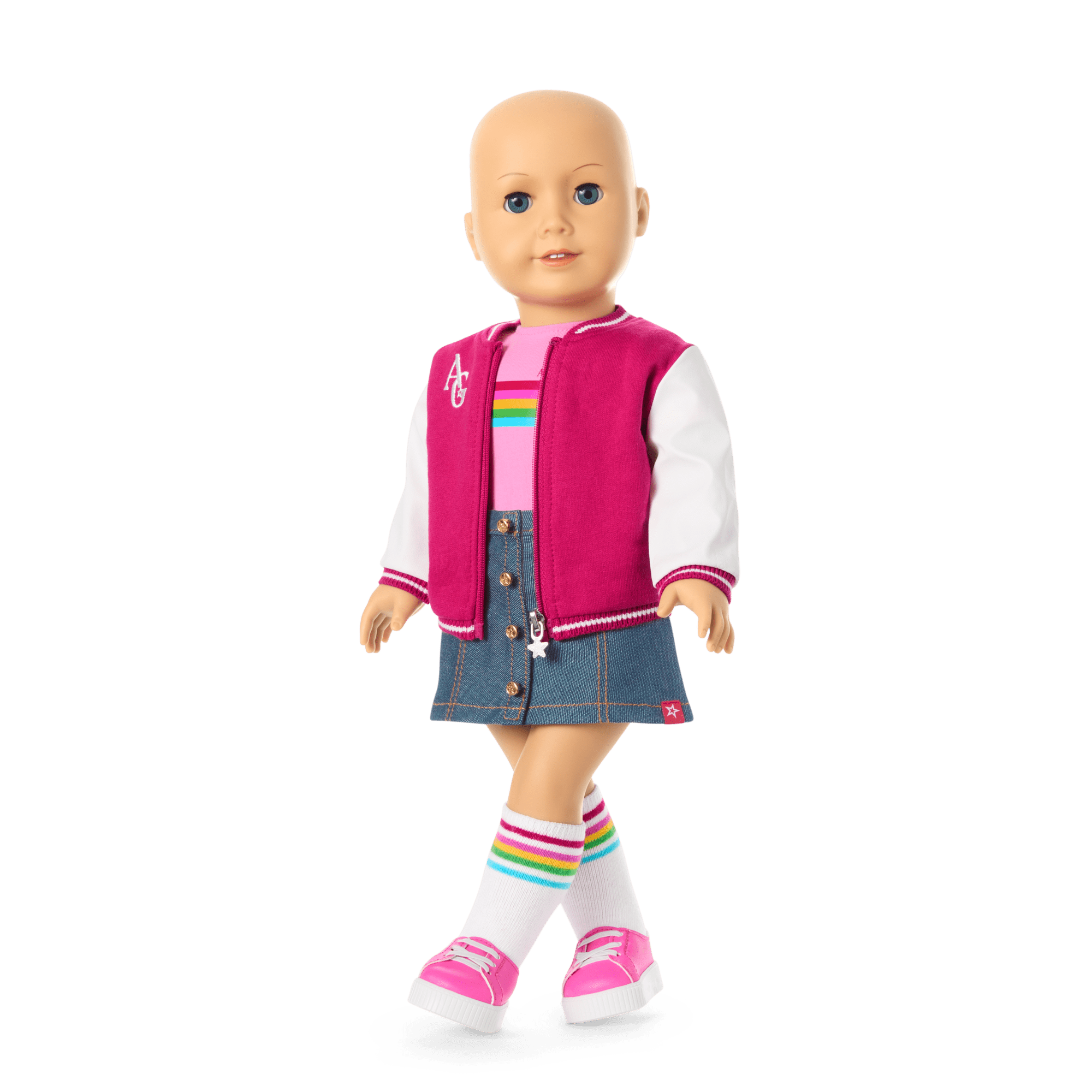 American Girl Truly Me Doll #105 with Puppy & Backpack Bundle