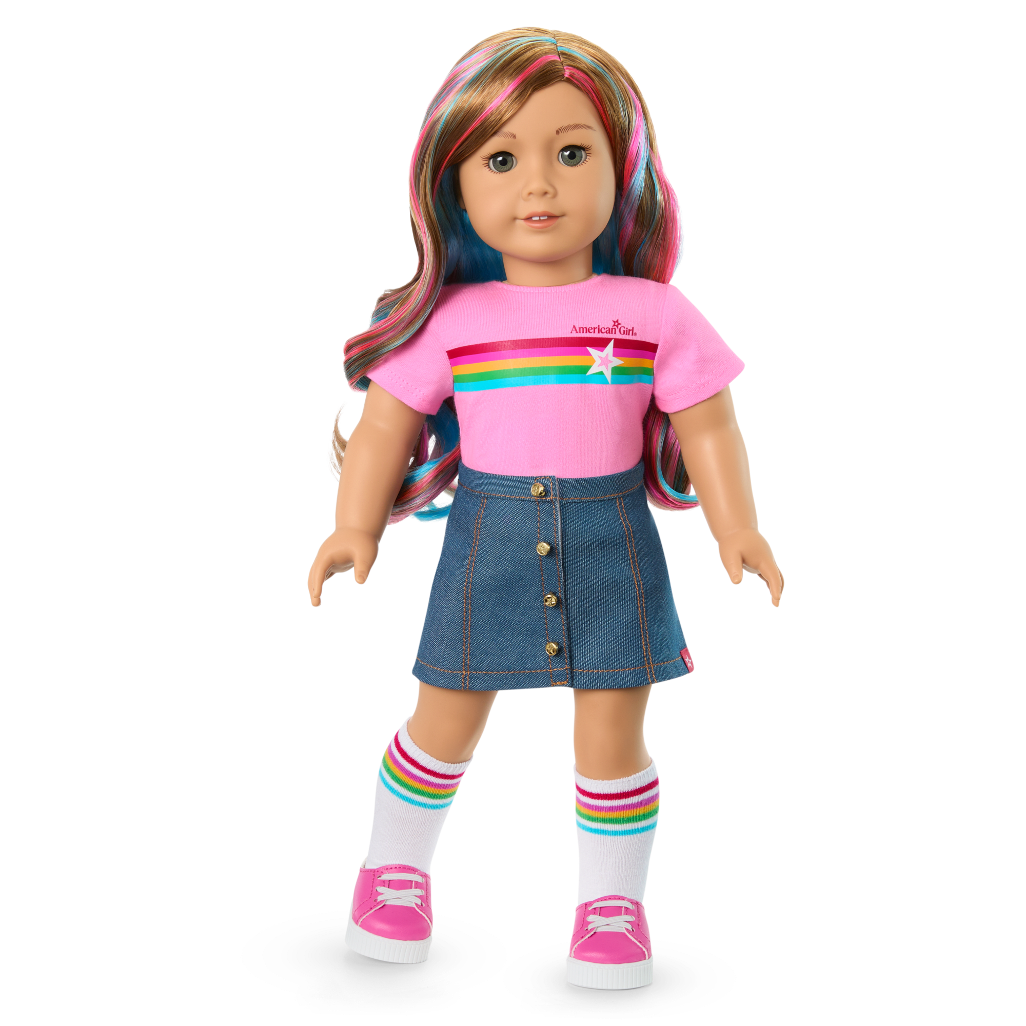 Truly Me 18-inch Doll with Puppy & Star Squad Bundle
