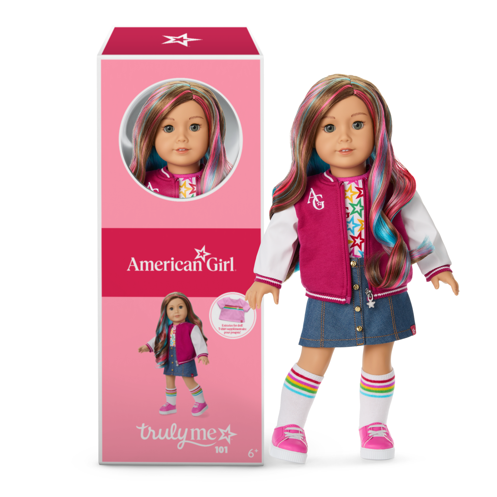 Truly Me 18-inch Doll with Puppy & Star Squad Bundle