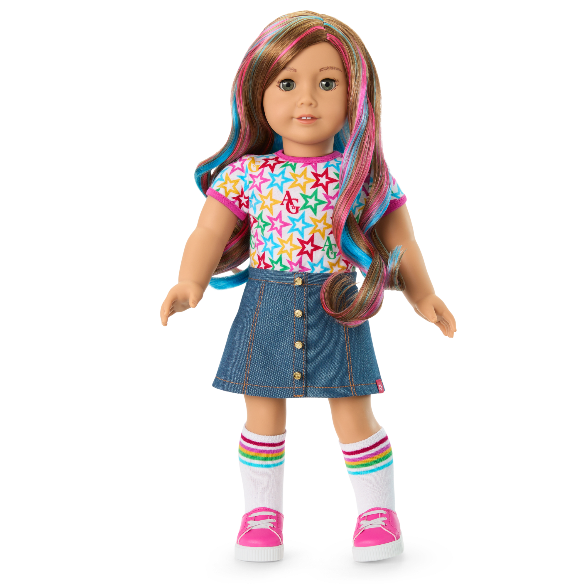 Truly Me 18-inch Doll with Puppy & Star Squad Bundle
