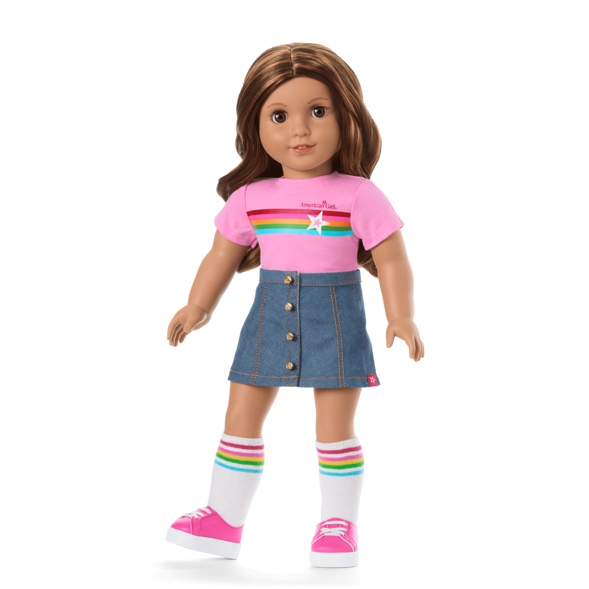 American Girl Truly Me Doll #117 with Puppy & Backpack Bundle