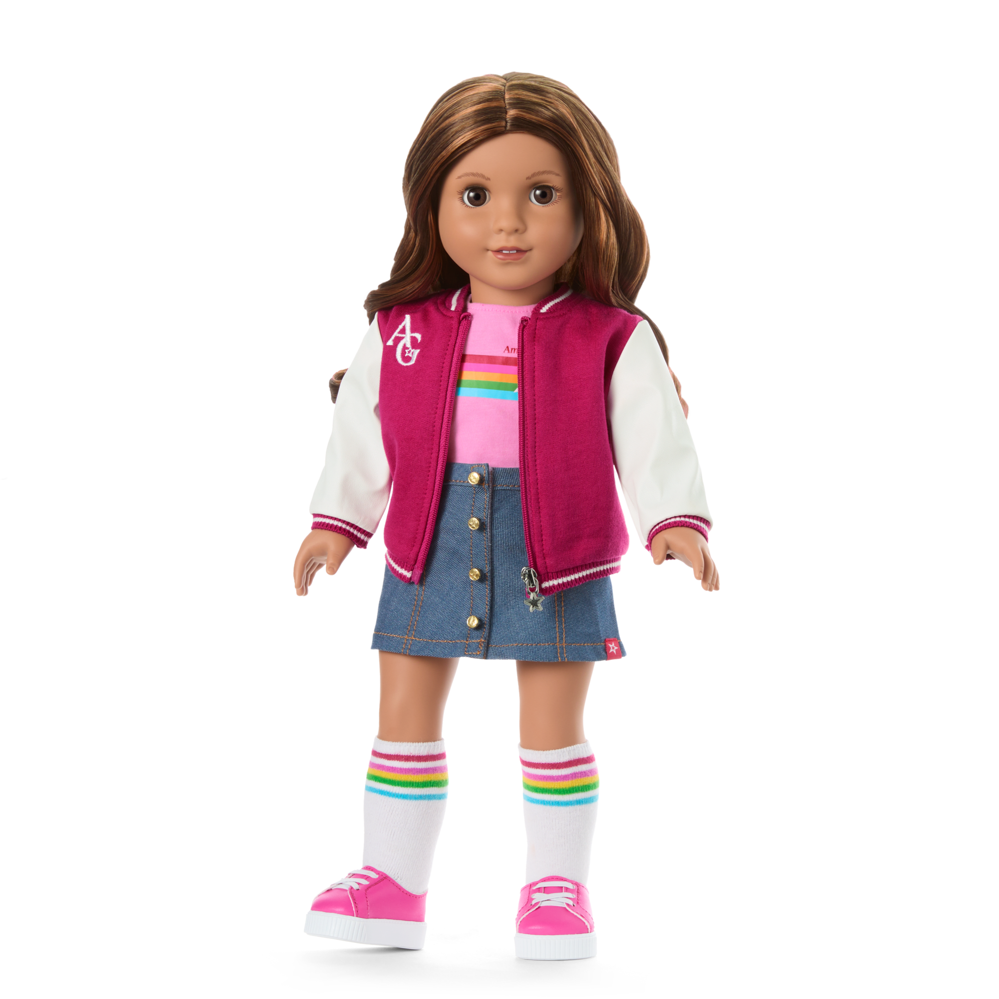 American Girl Truly Me Doll #117 with Puppy & Backpack Bundle