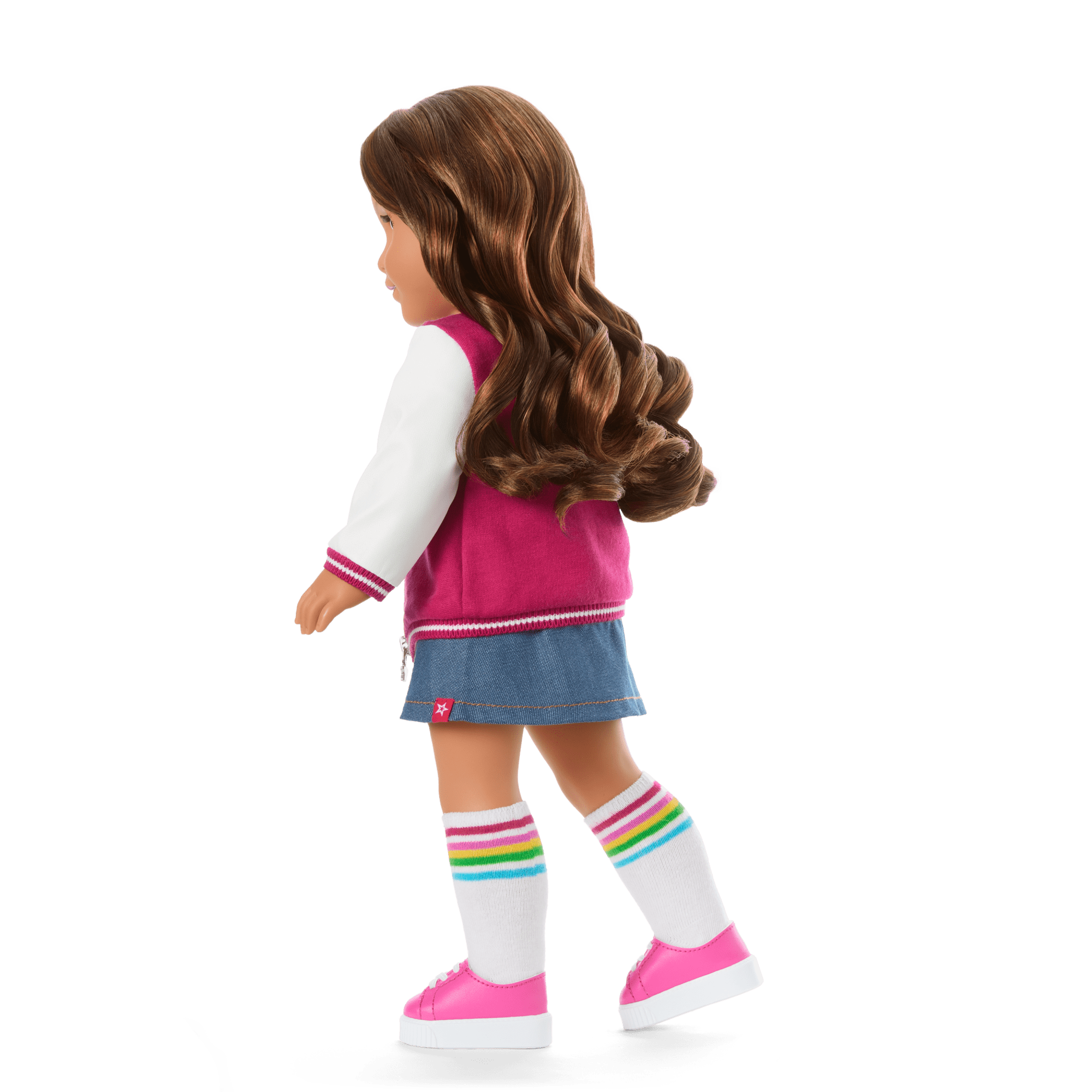 American Girl Truly Me Doll #117 with Puppy & Backpack Bundle