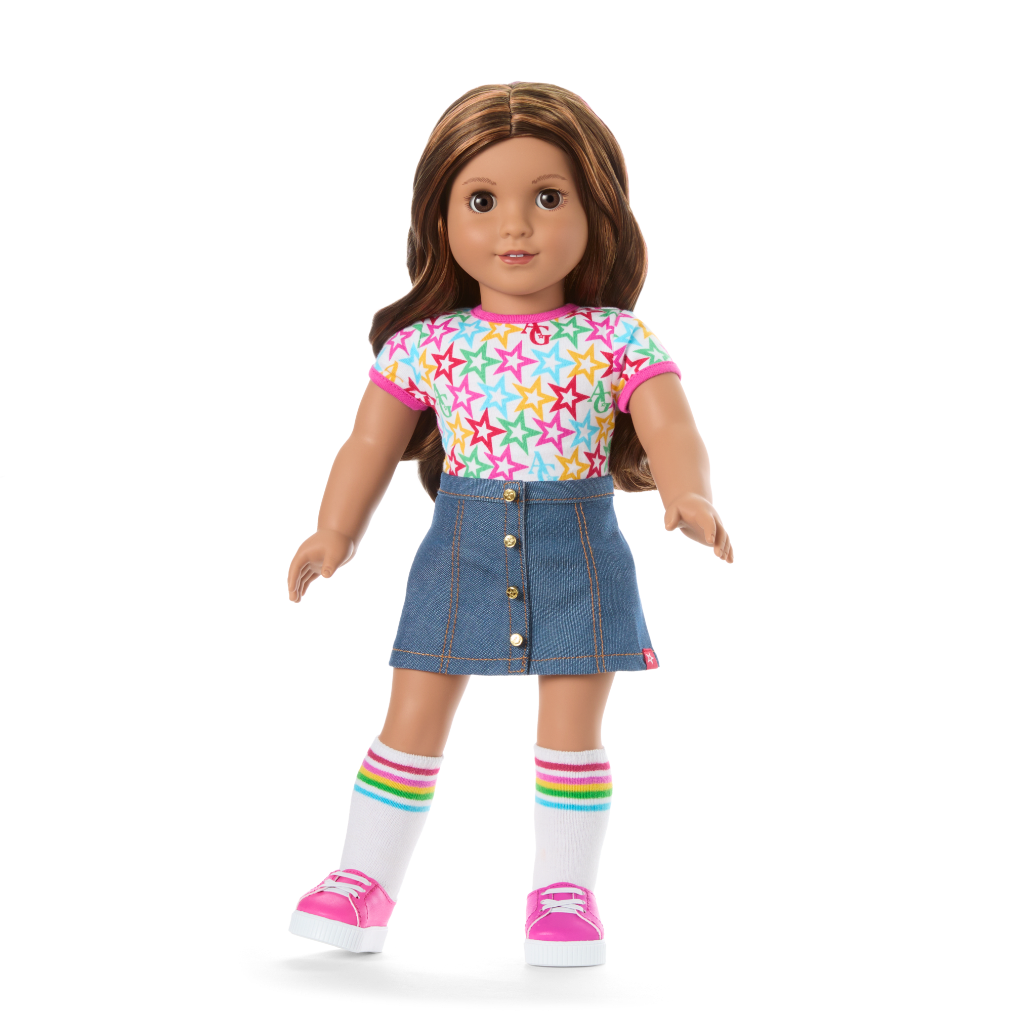 American Girl Truly Me Doll #117 with Puppy & Backpack Bundle