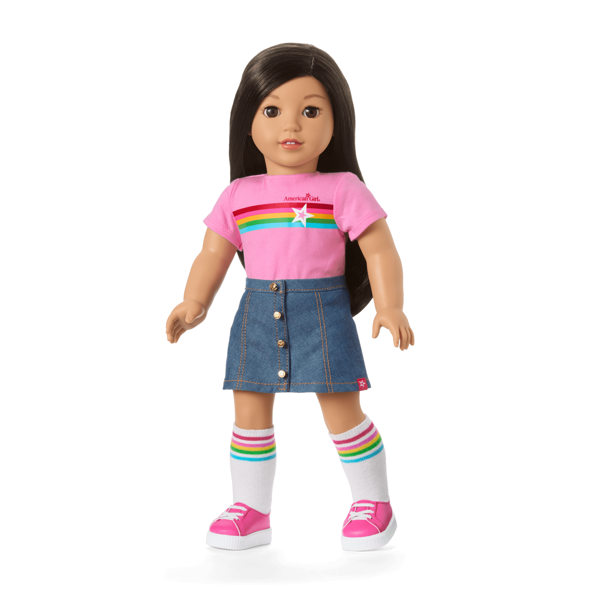 American Girl Truly Me Doll #124 with Puppy & Star Squad Bundle