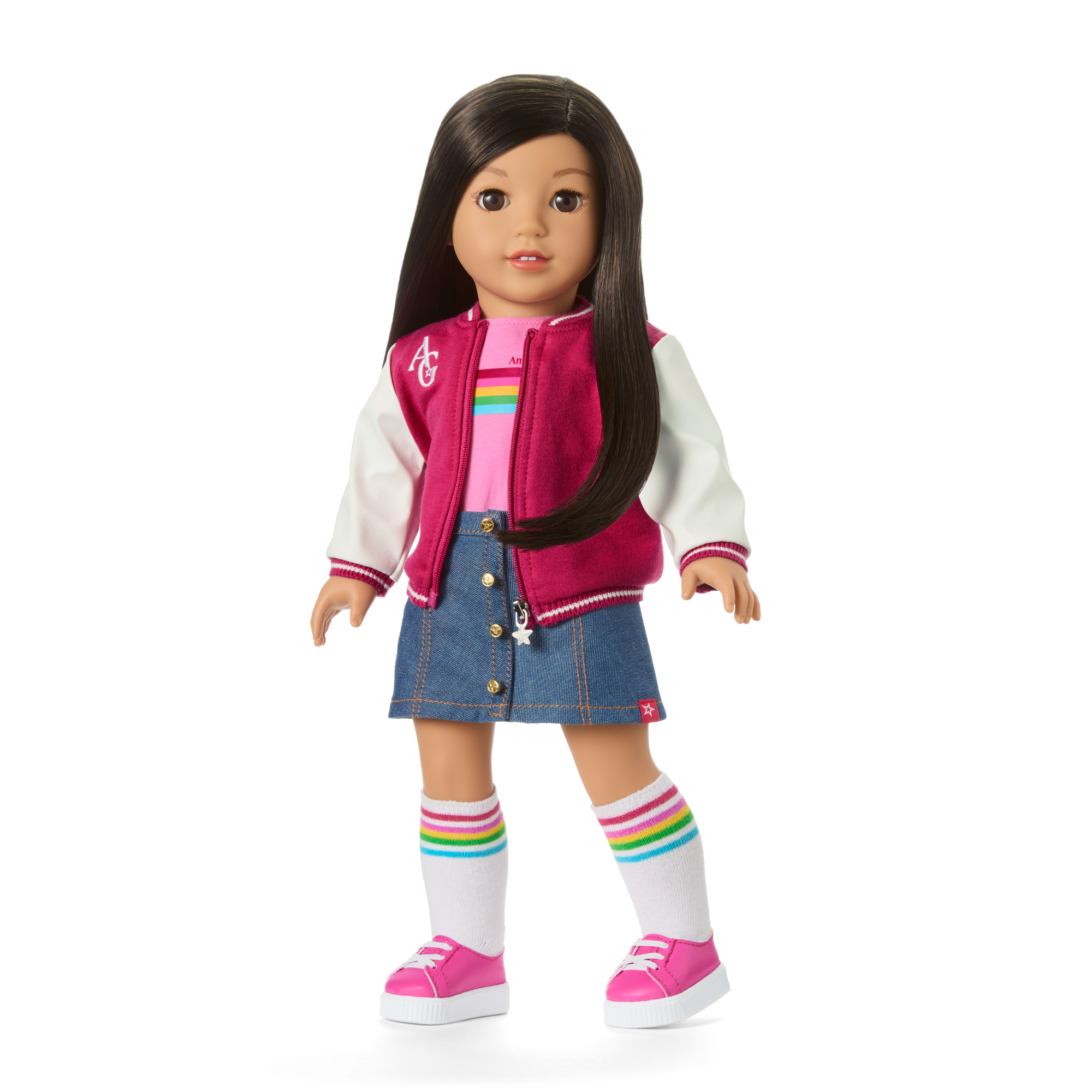 American Girl Truly Me Doll #124 with Puppy & Star Squad Bundle