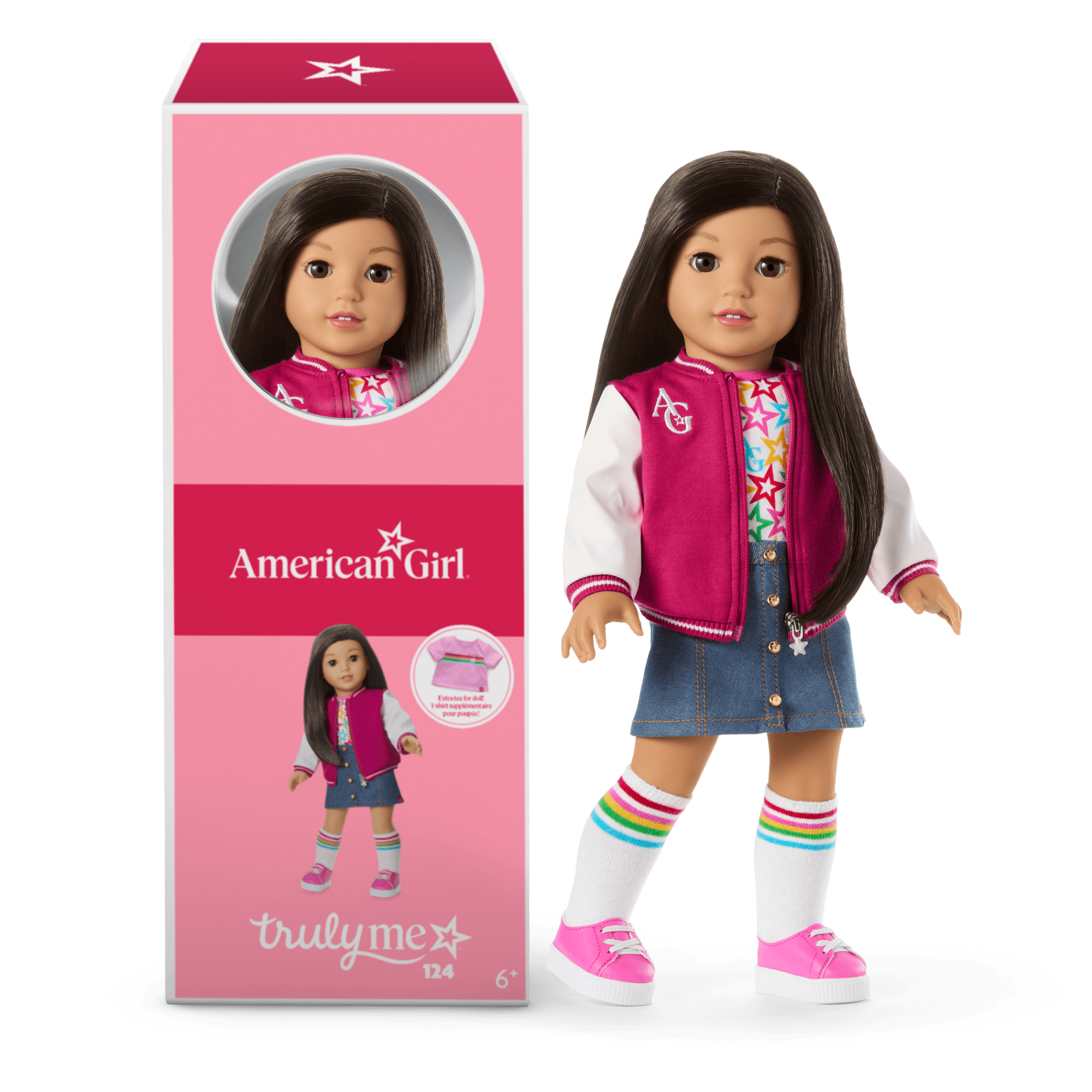 American Girl Truly Me Doll #124 with Puppy & Star Squad Bundle