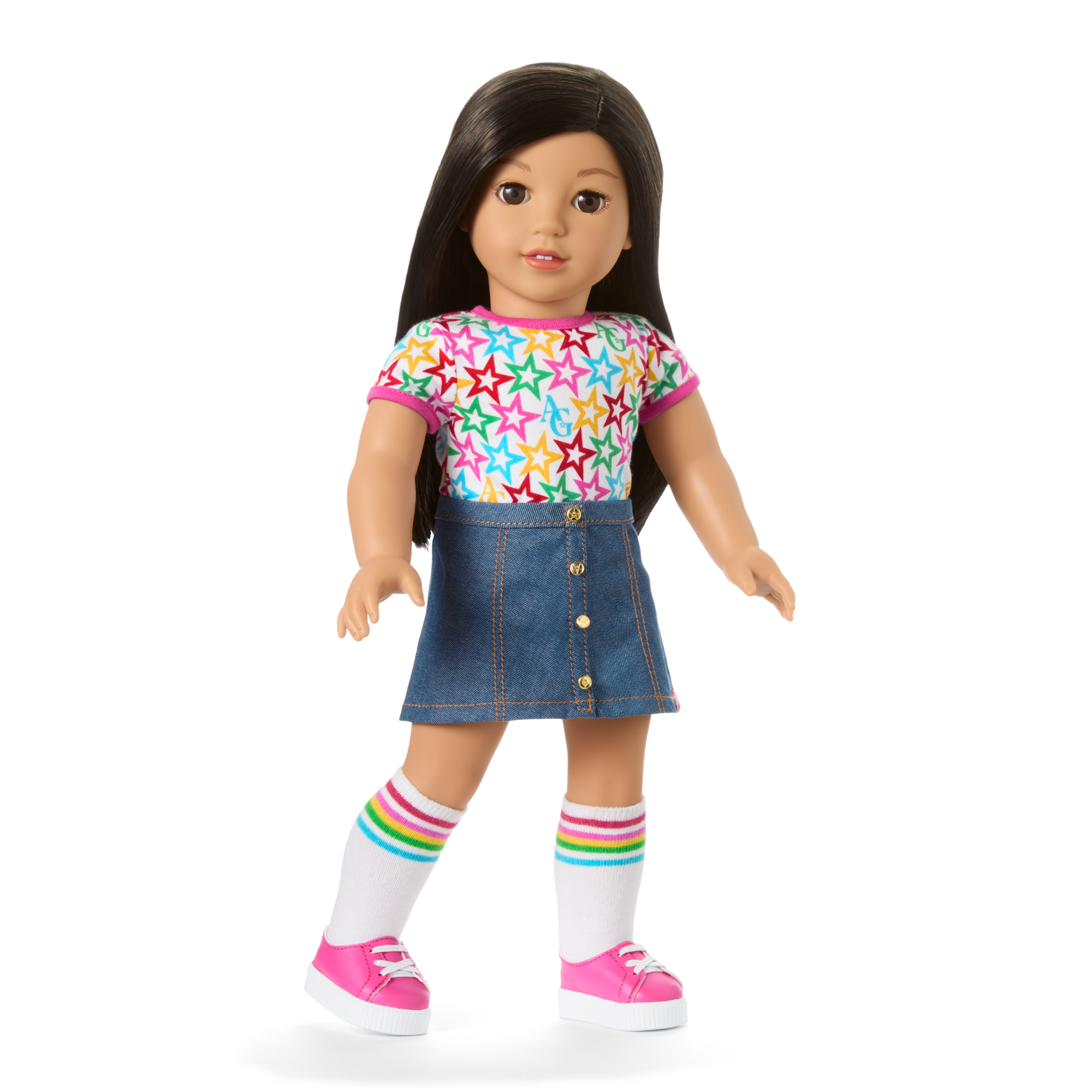 American Girl Truly Me Doll #124 with Puppy & Star Squad Bundle