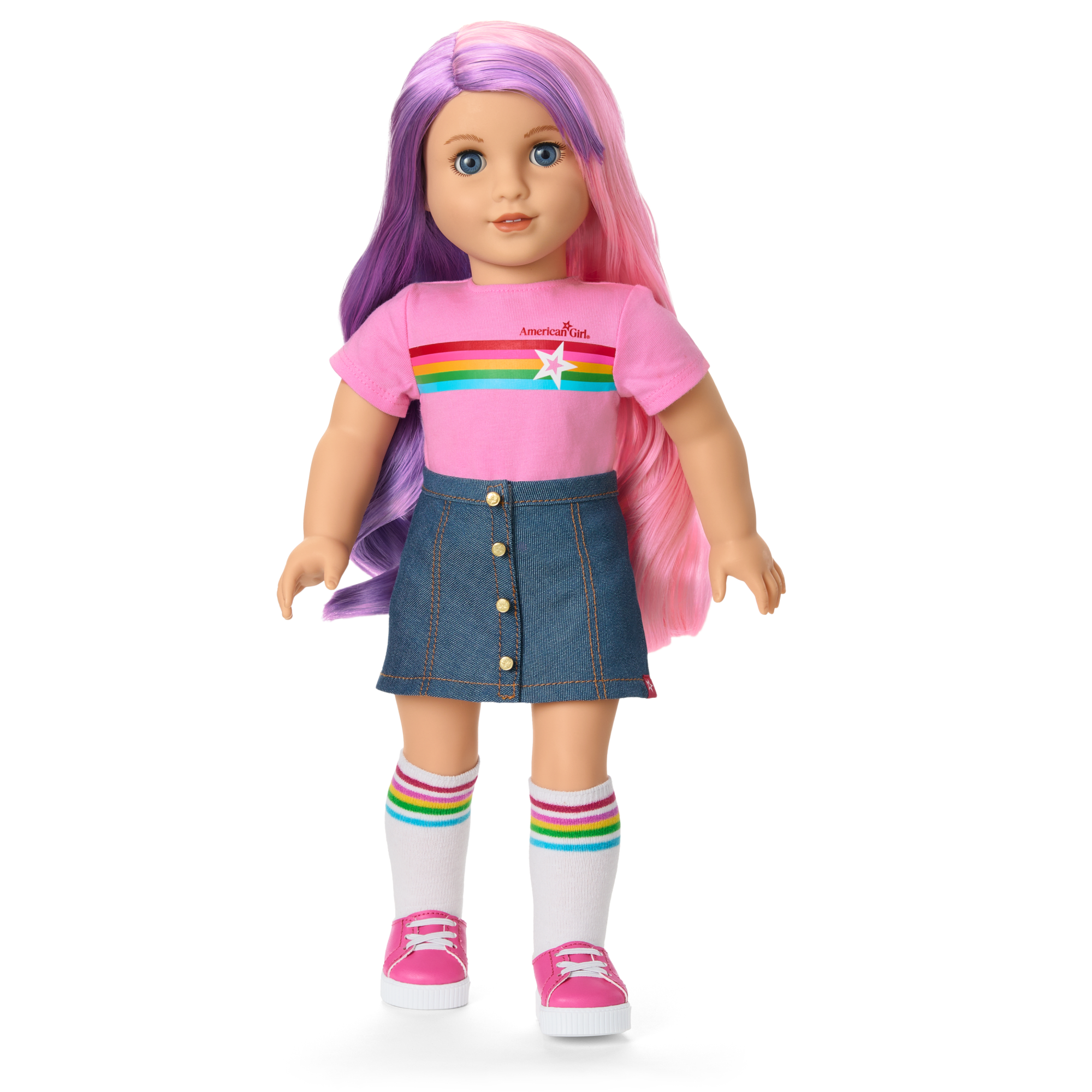 American Girl Truly Me Doll #116 with Puppy & Backpack Bundle